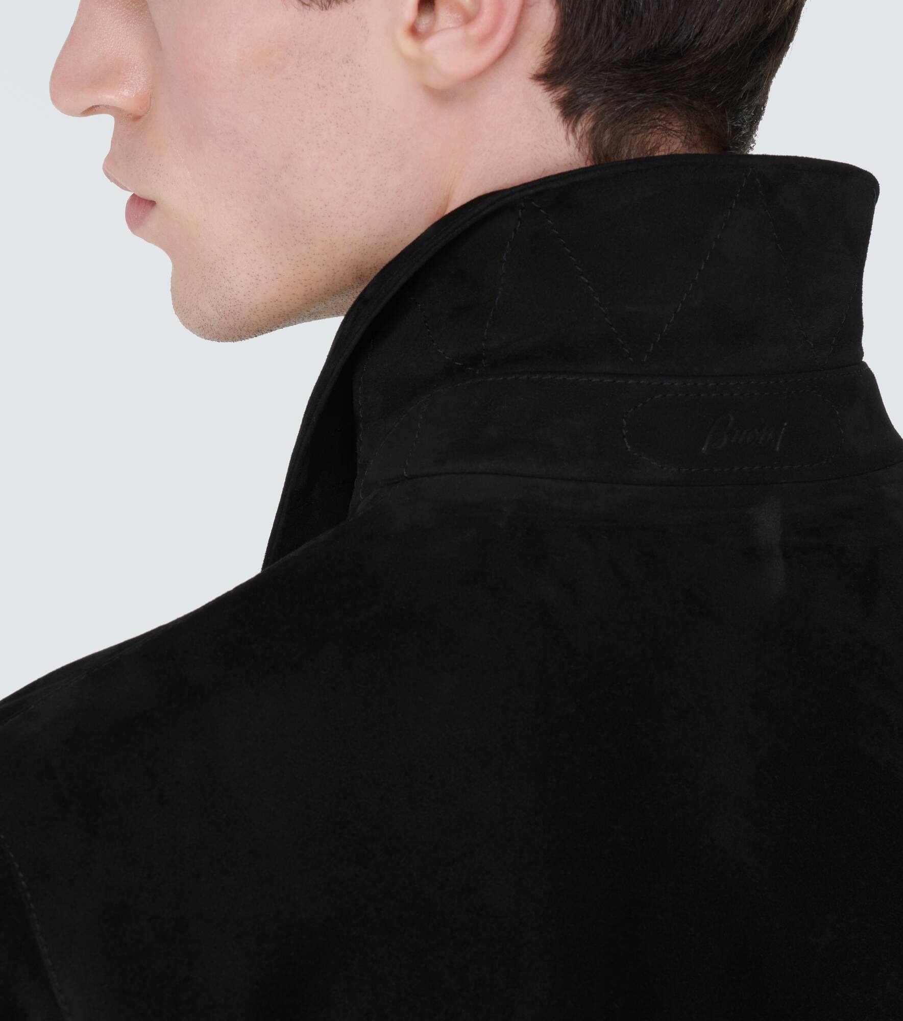 Suede blouson jacket - 6