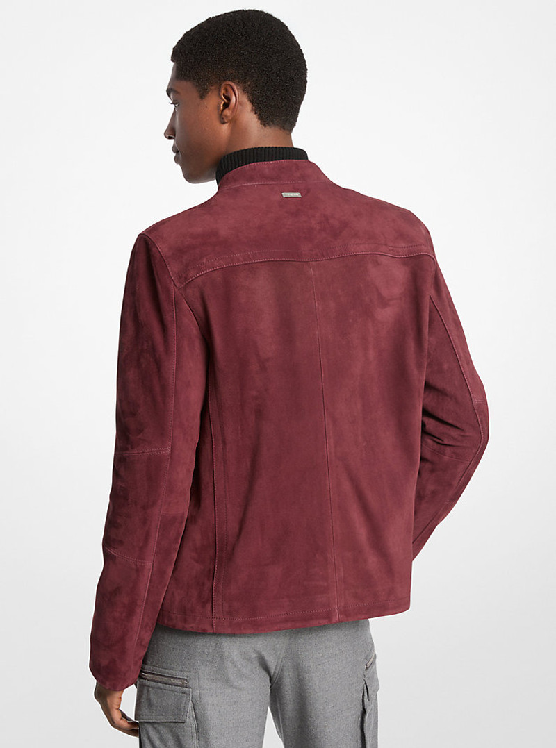 MICHAEL KORS Suede Racer Jacket outlook
