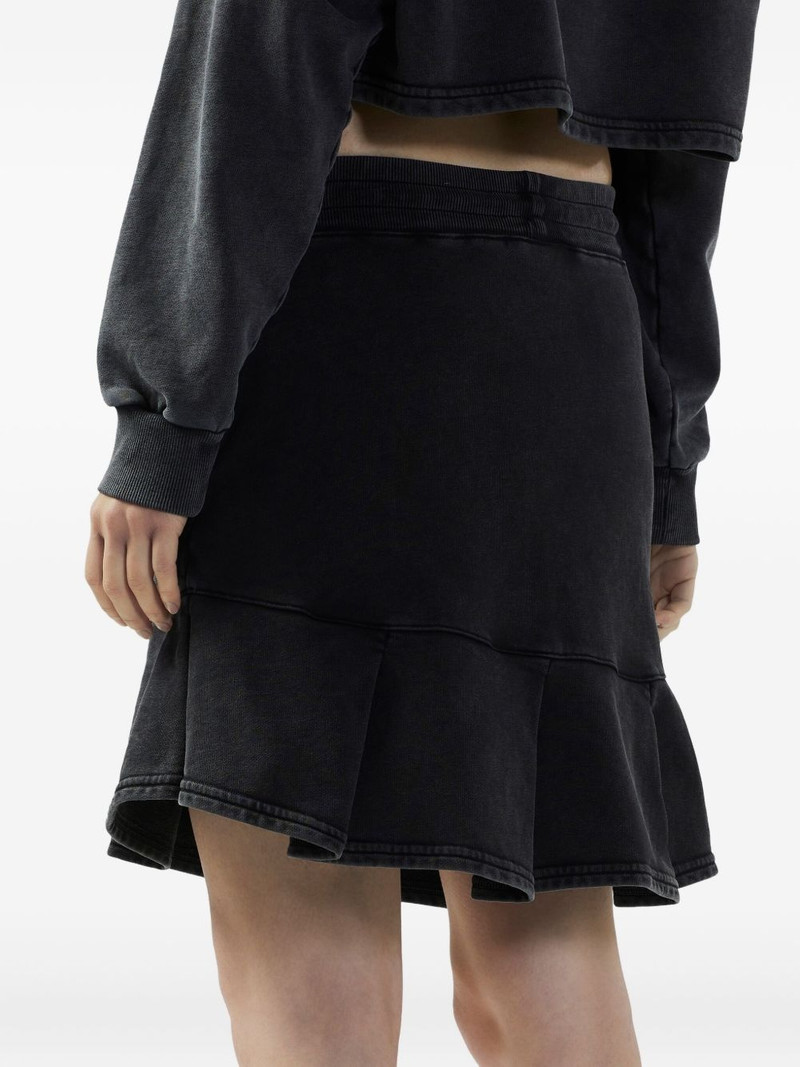 stone-washed track skirt 5
