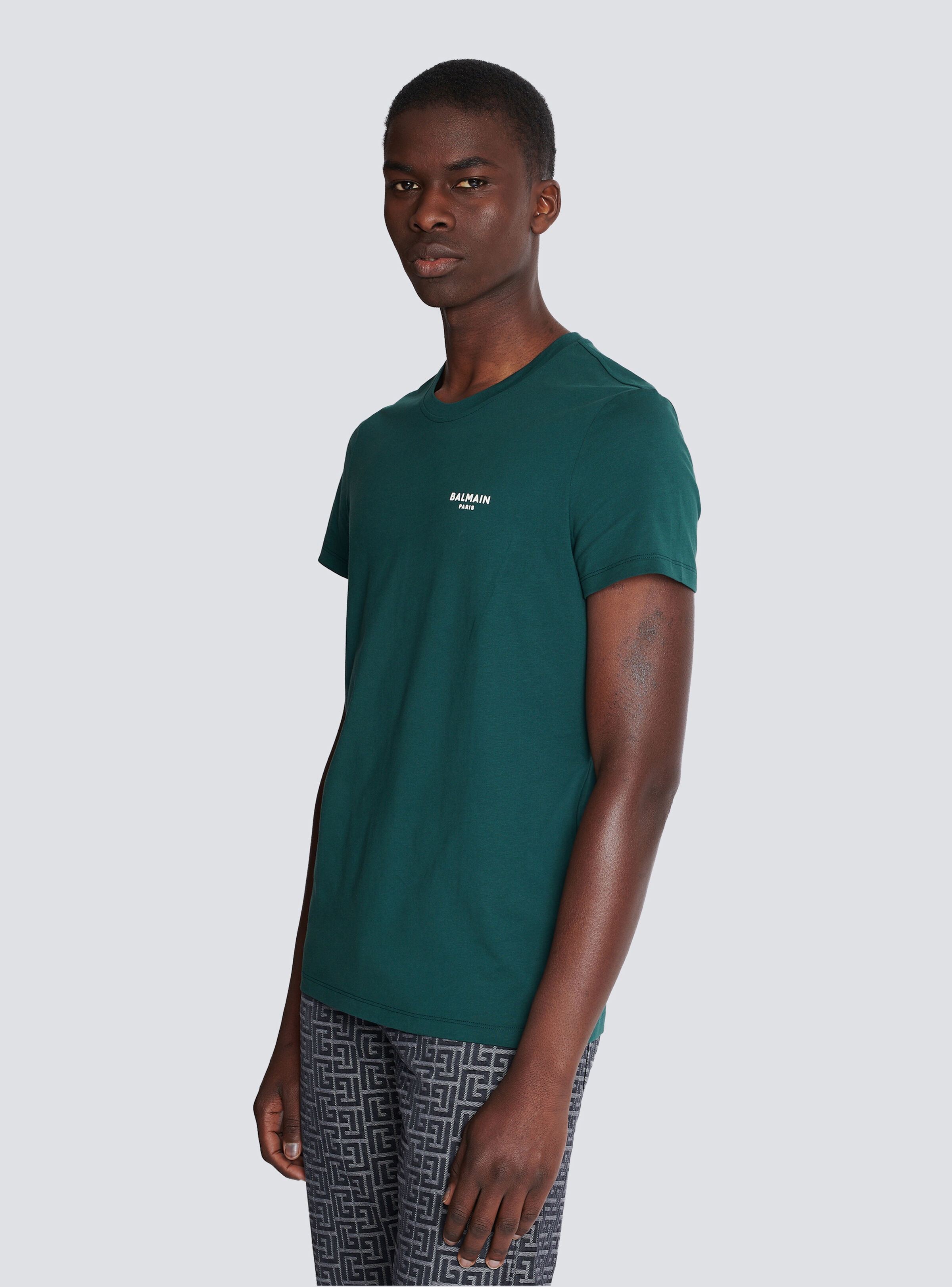 Flocked Balmain T-shirt - 6