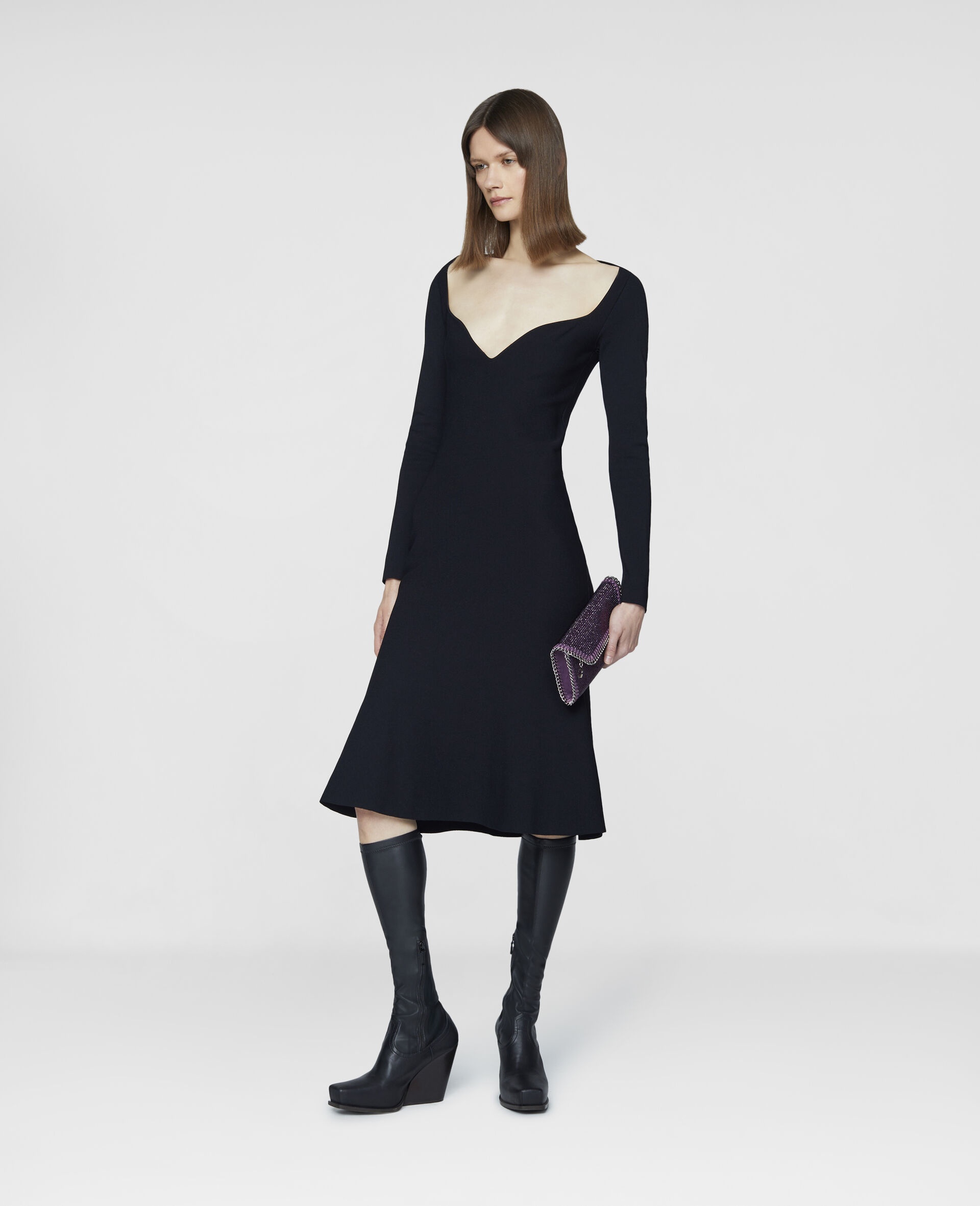 Compact Knit Midi Dress - 2