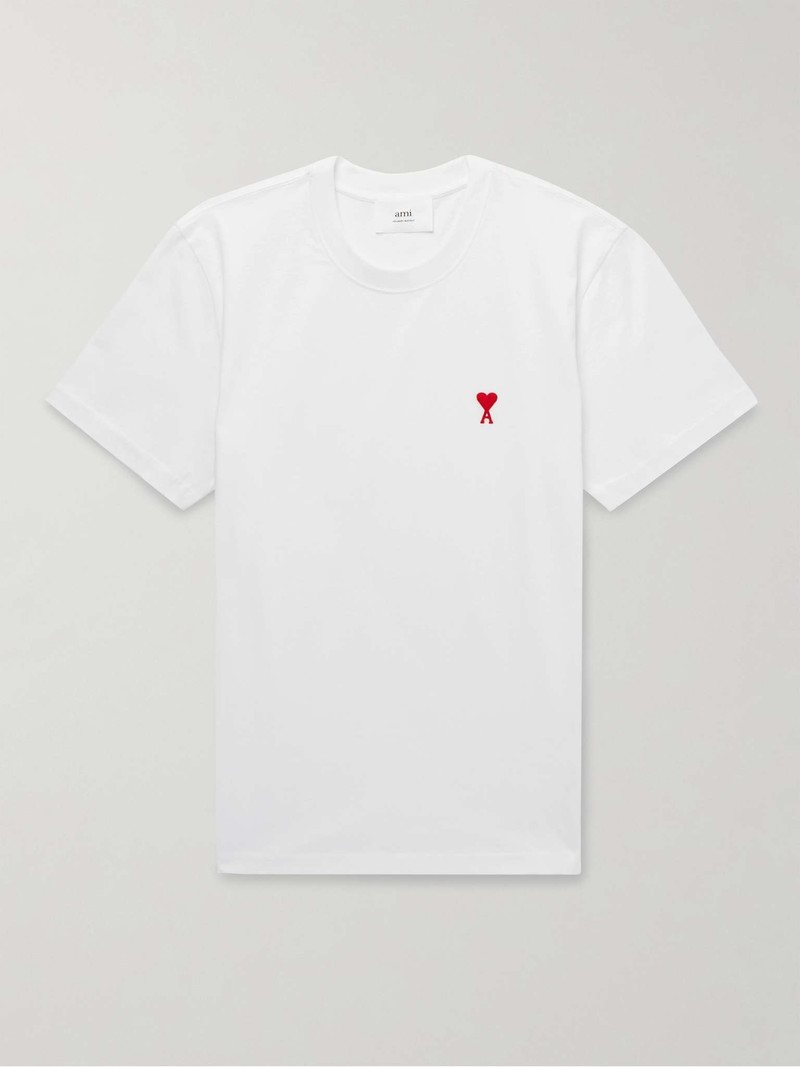 Logo-Embroidered Cotton-Jersey T-Shirt - 1