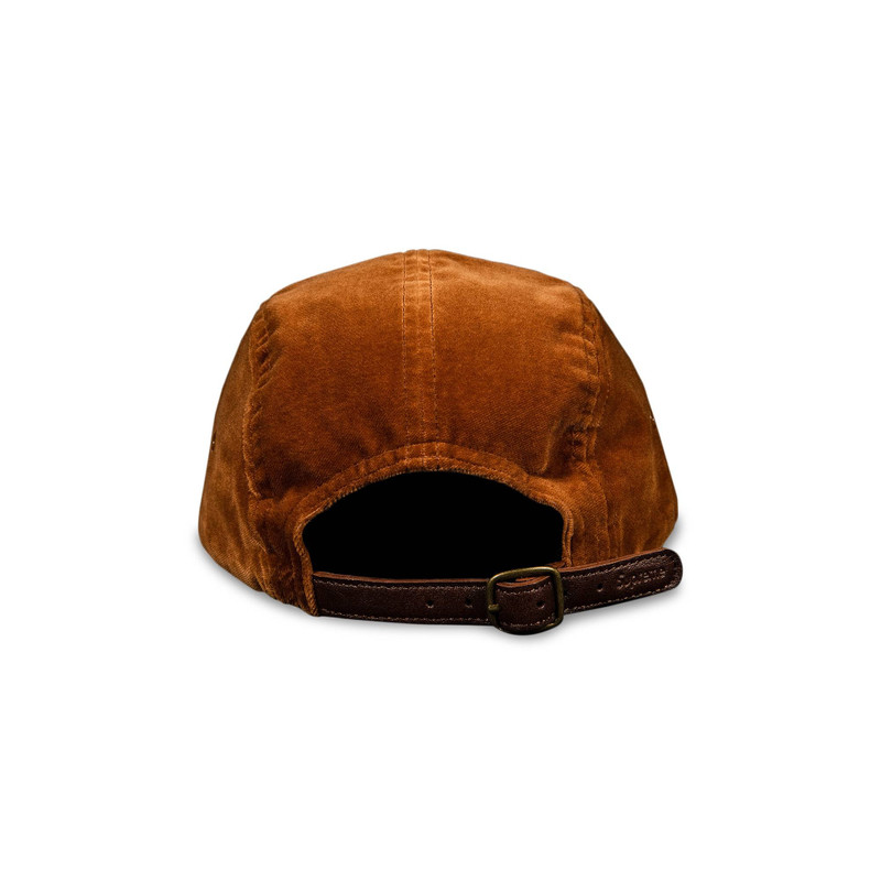 Supreme Supreme Velvet Camp Cap 'Brown' outlook