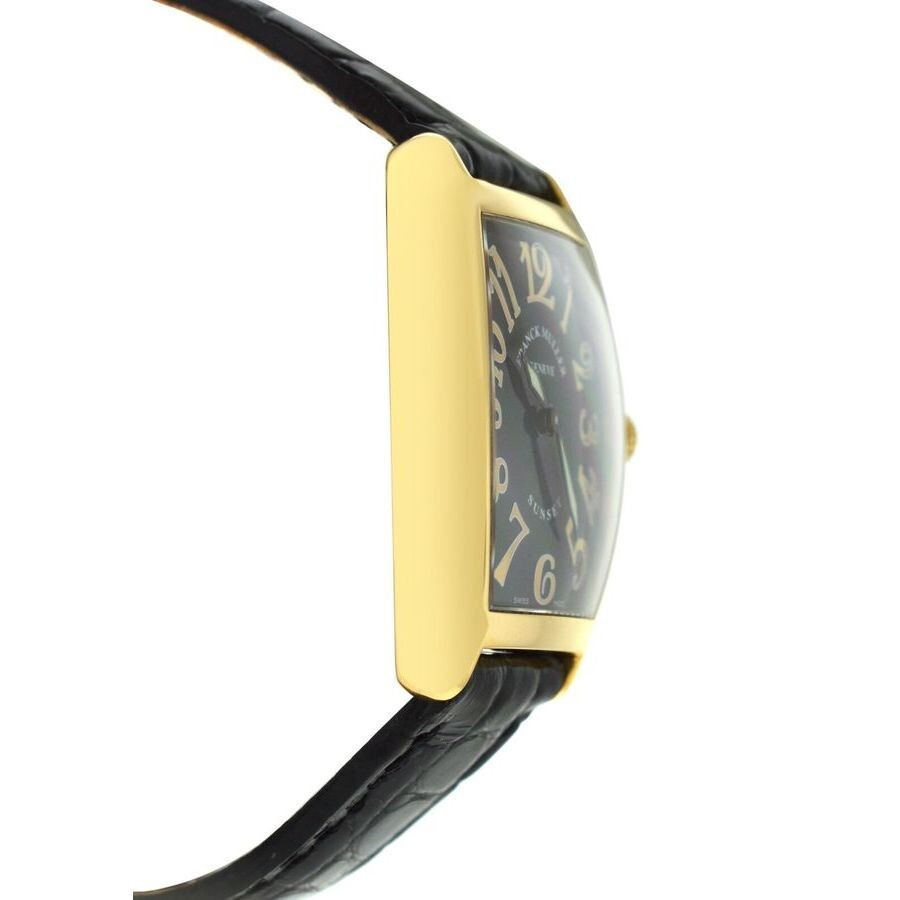Pre-owned Franck Muller Muller Sunset Quartz Black Dial Ladies Watch 1752 - 4