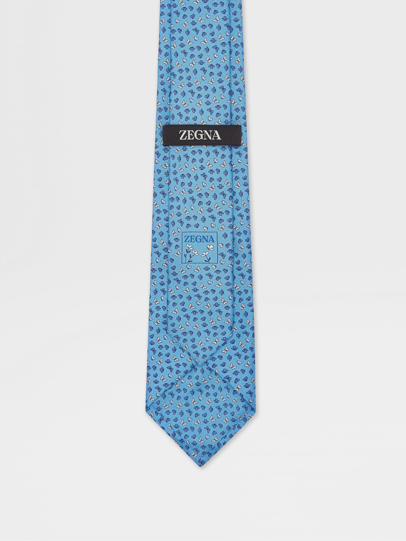 LIGHT BLUE SILK TIE 3