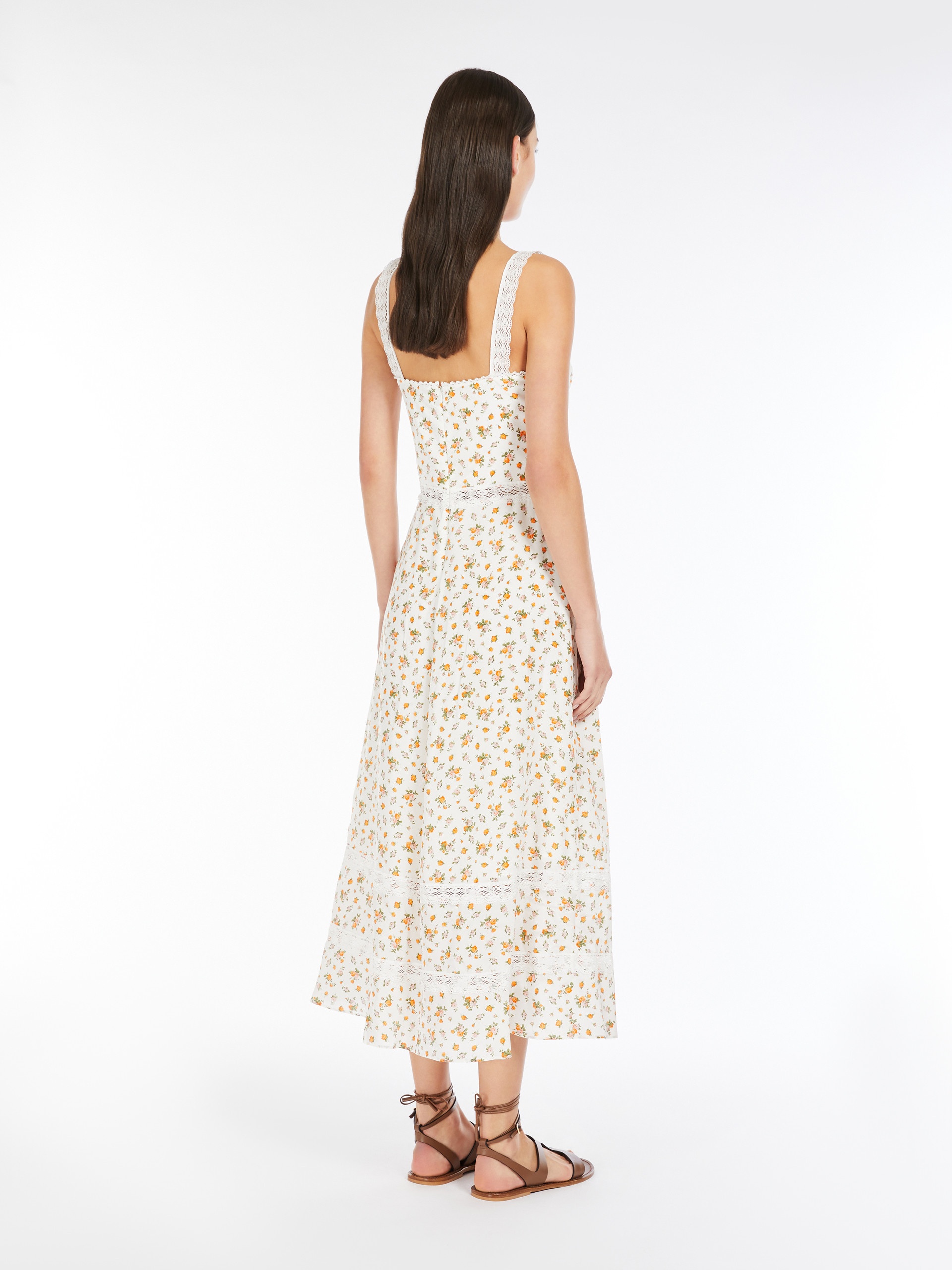 ASSUAN1234 Printed crepe de chine dress - 4