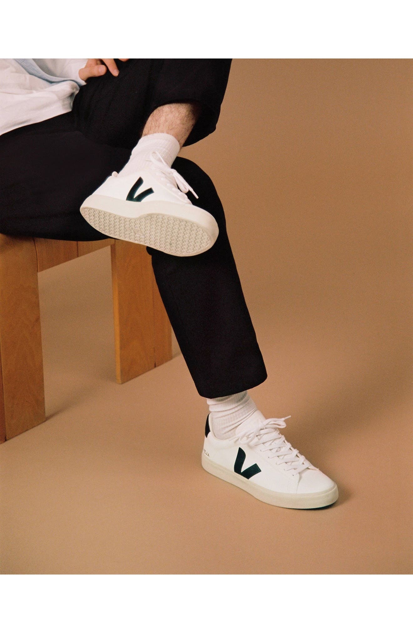 Veja Campo Sneaker in Extra White/Black at Nordstrom - 8