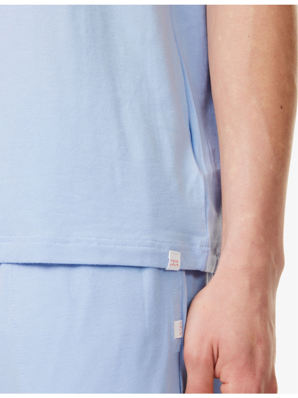 Basel short-sleeved stretch-woven pyjama top - 5