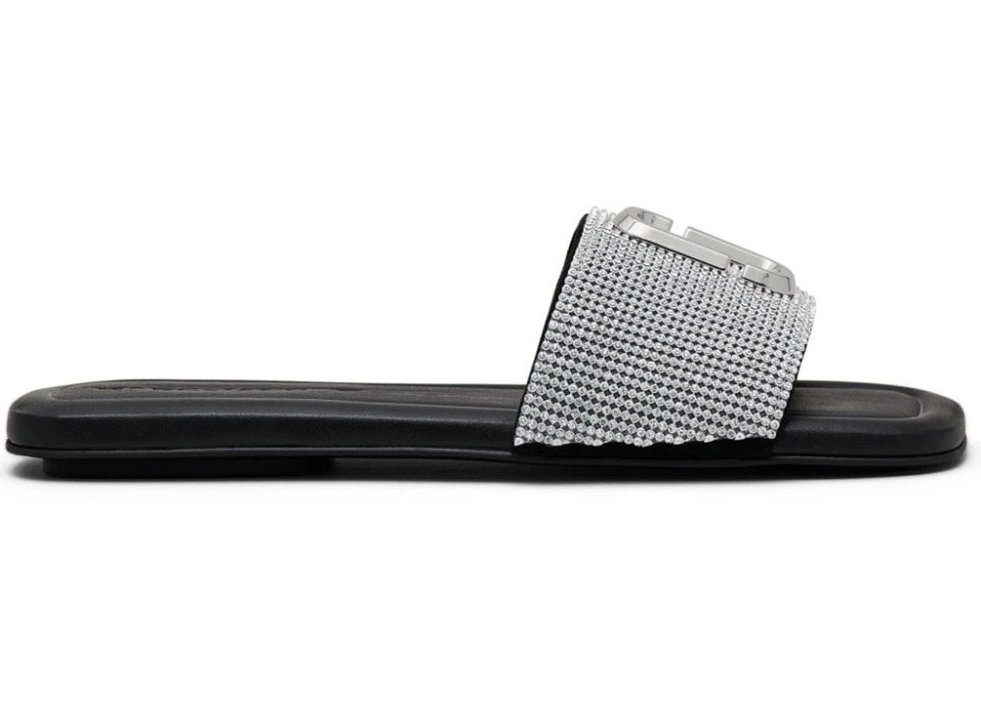 Marc Jacobs Leather Sandal Black Crystal (Women's) - 1