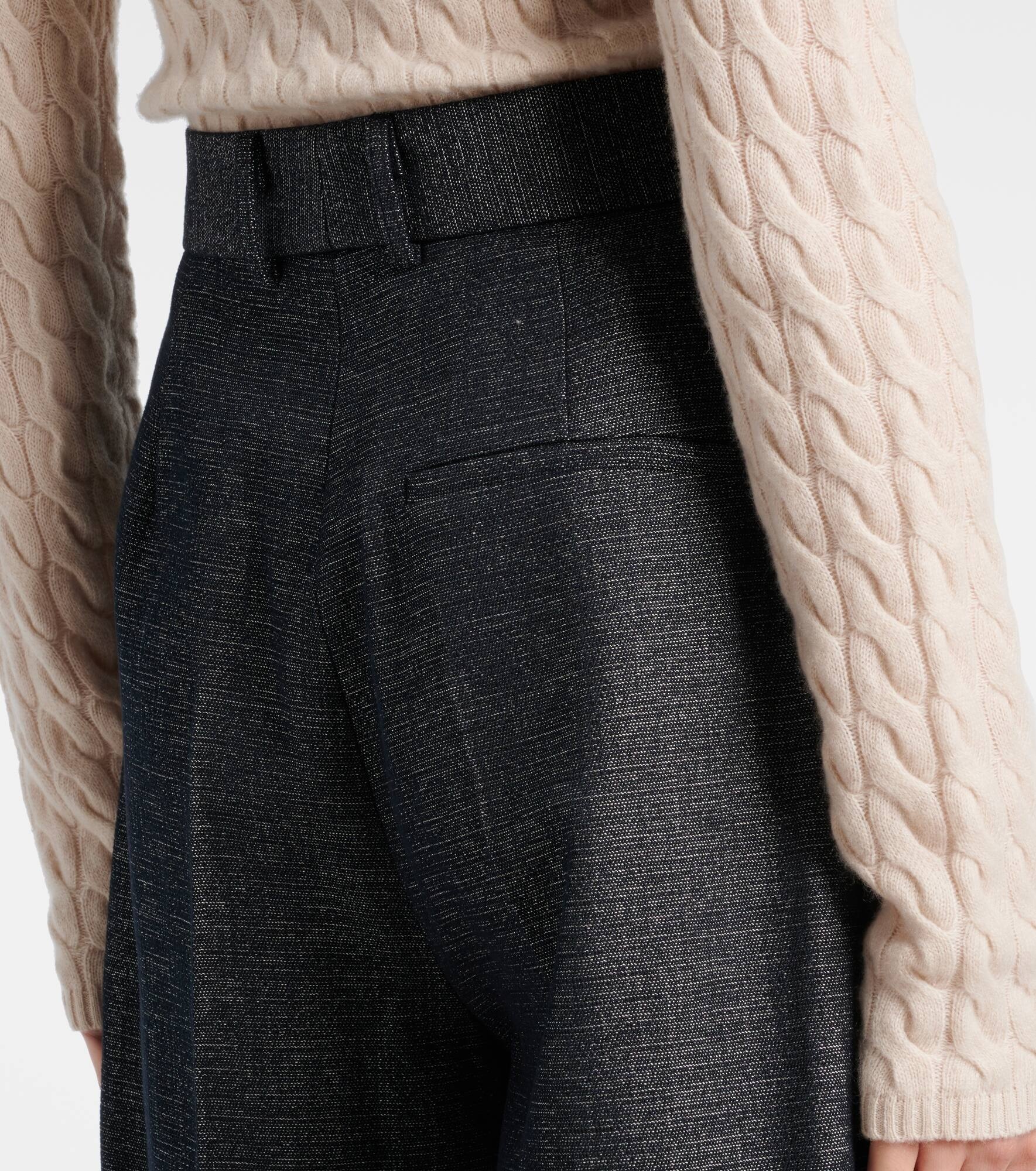 Jess cotton and silk wide-leg pants - 5
