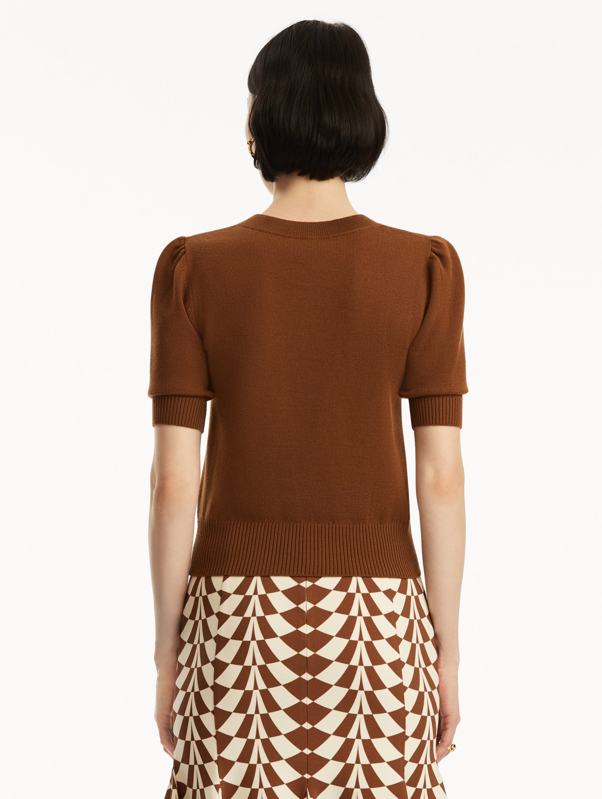 SHORT SLEEVE WOOL PULLOVER - 4