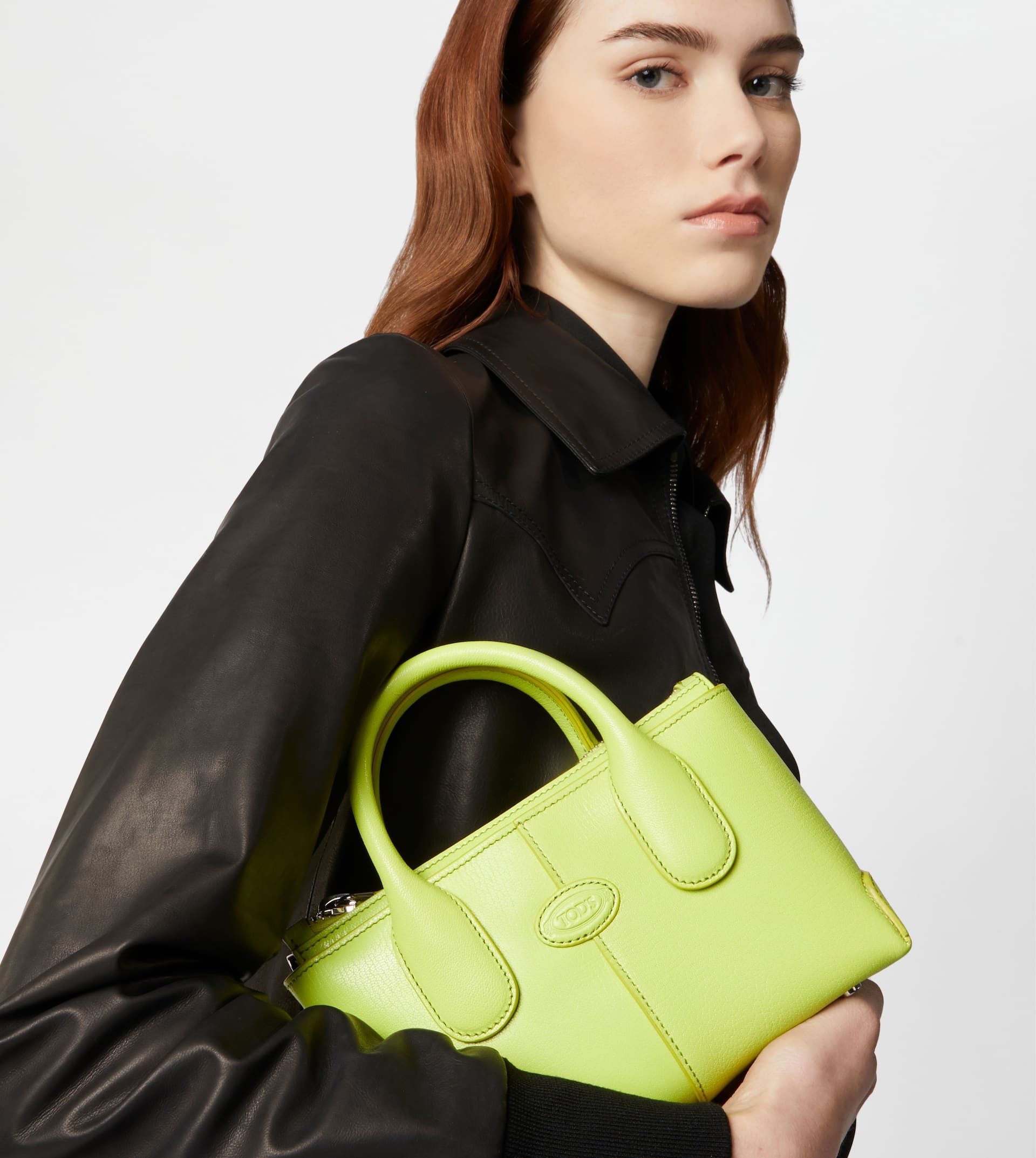 TOD'S DI BAG IN LEATHER MINI - GREEN - 2