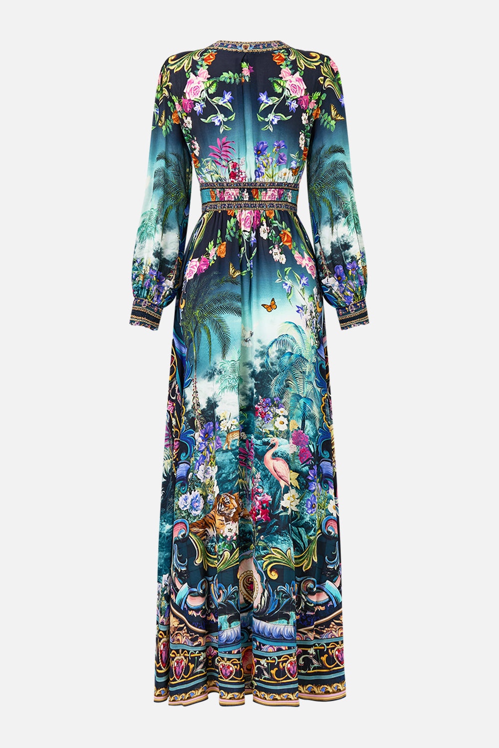 BUTTON DRESS WITH SHAPED WAISTBAND - 8