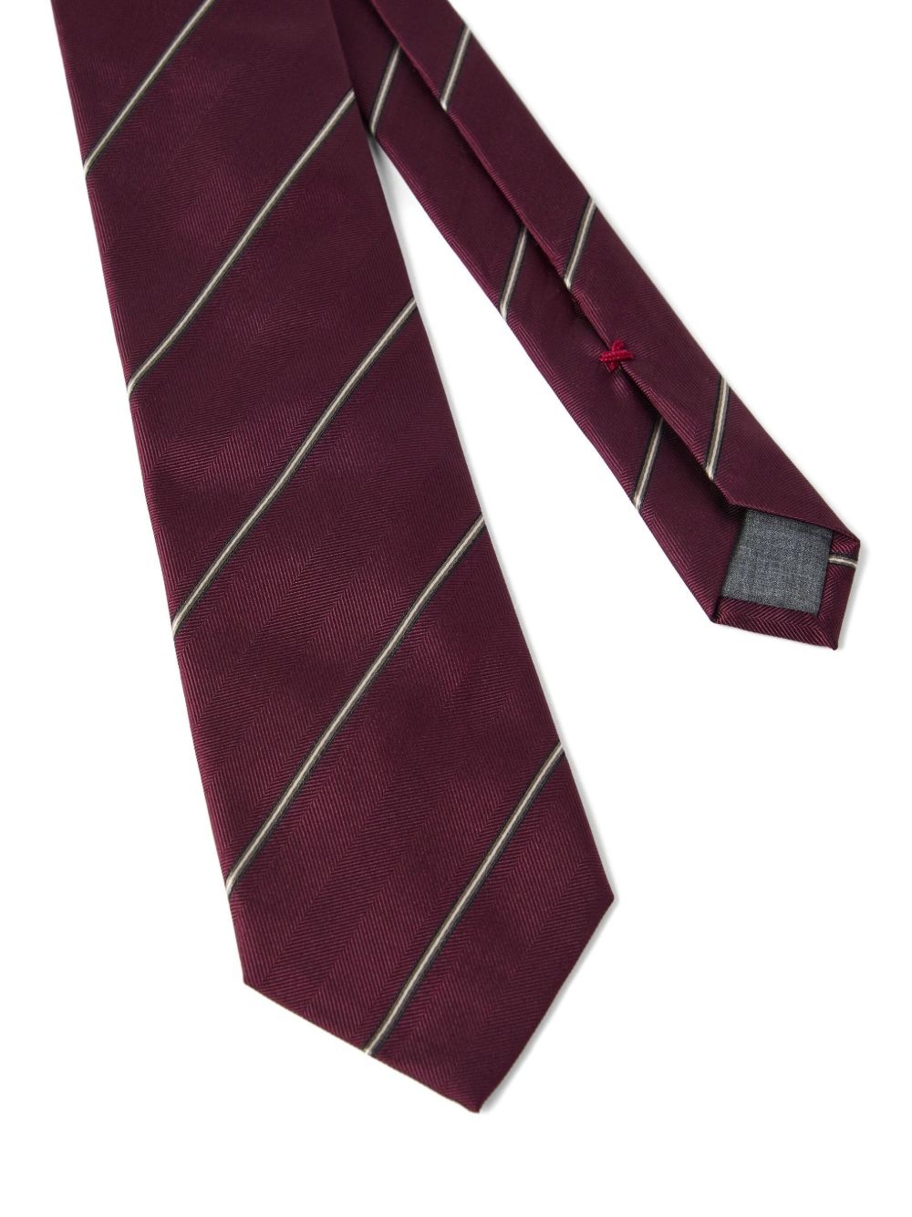 striped silk tie - 2