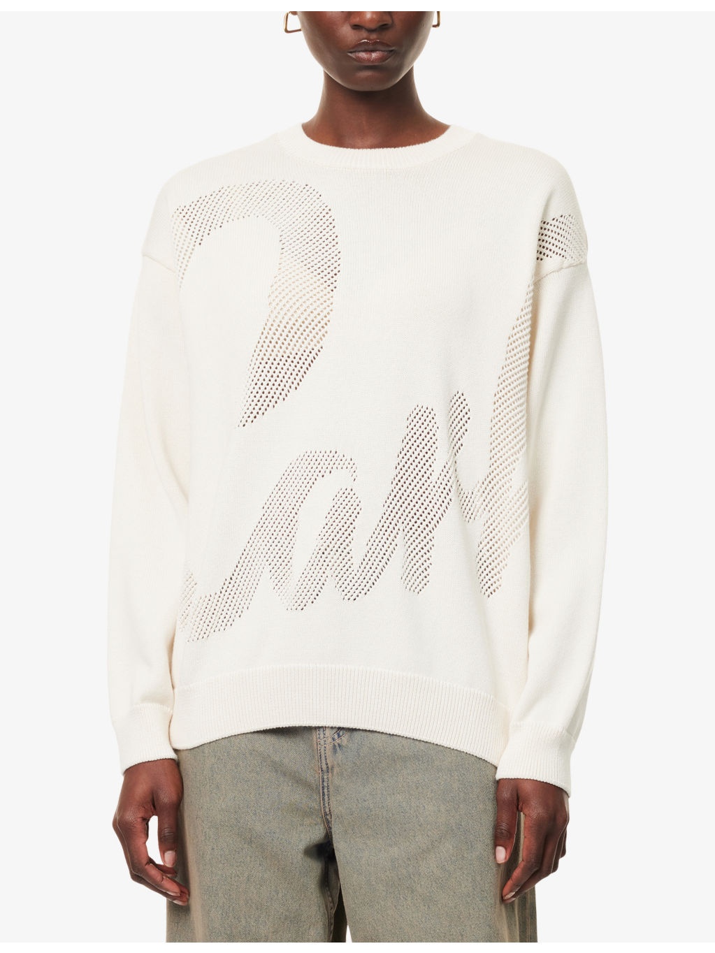 Perla Relaxed-Fit Cotton-Knit Jumper - 3
