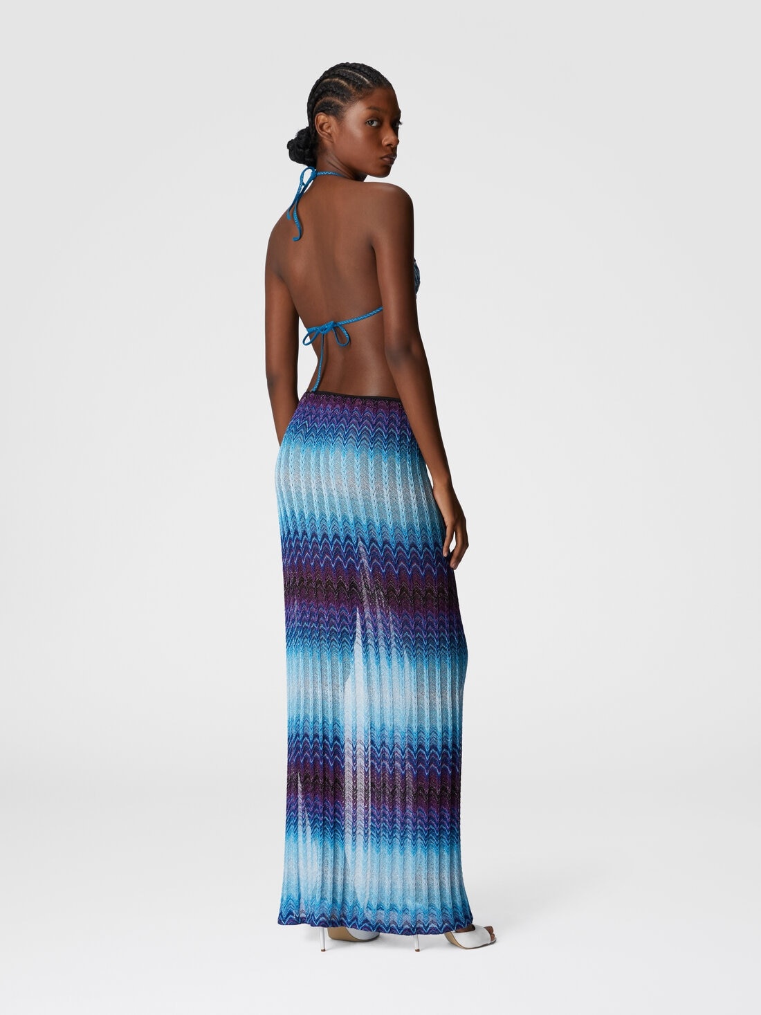 Long skirt with side slit - 3