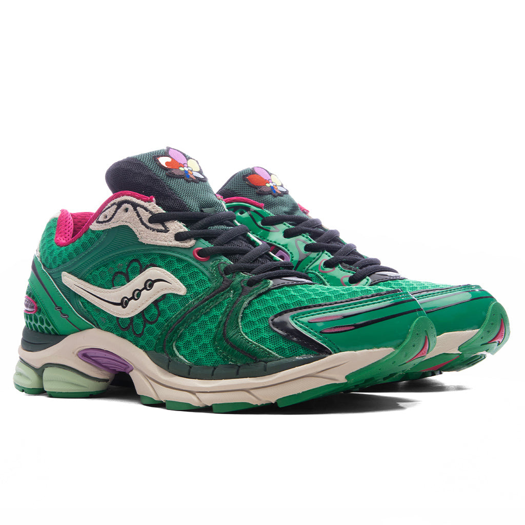 SAUCONY X JAE TIPS PROGRID TRIUMPH 4 'SUGAR MAPLE' - FERN/FERN - 2
