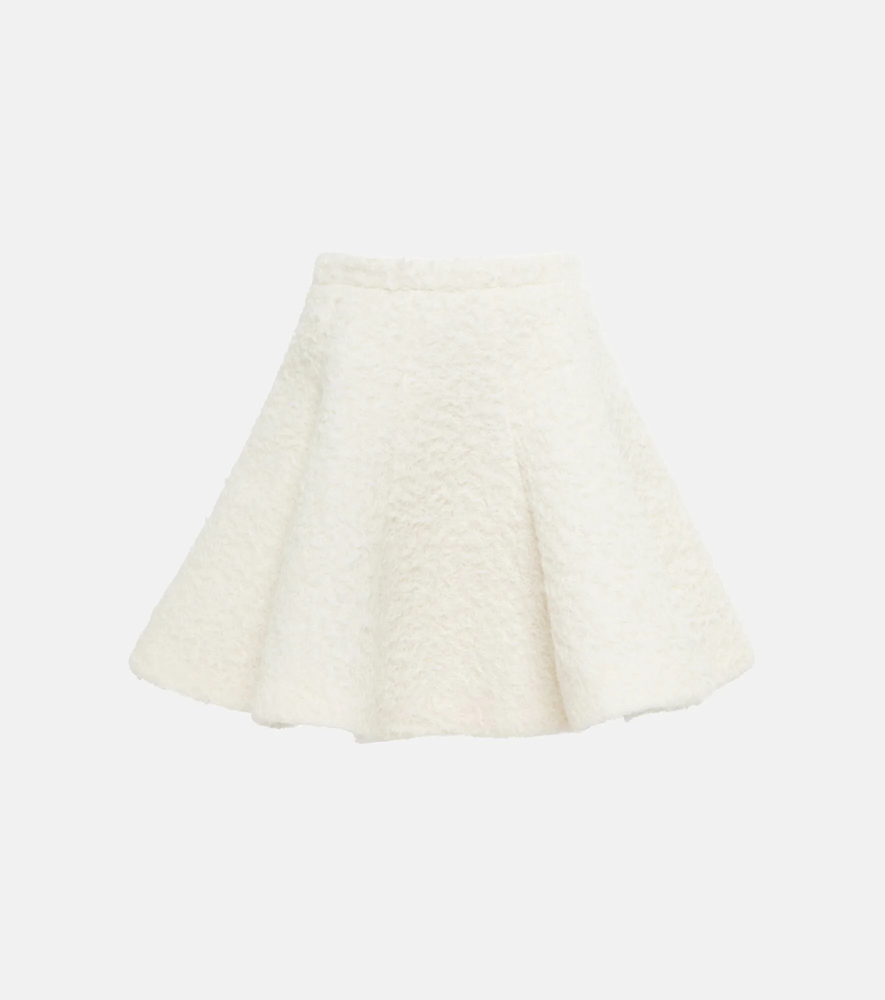 Wool and cotton miniskirt - 1