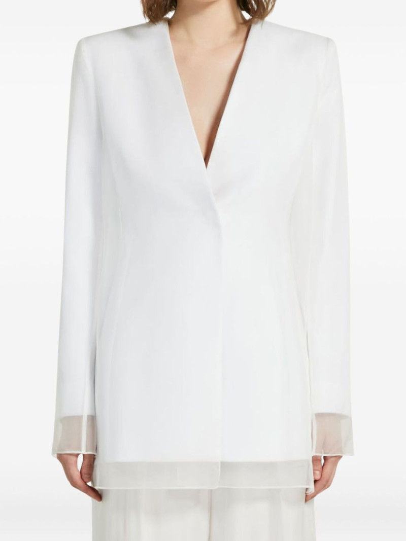 Max Mara double-layered organza jacket outlook
