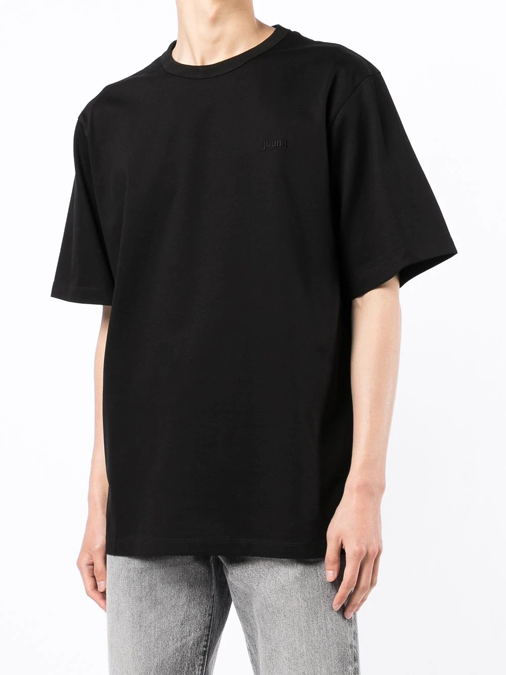 crew-neck fitted T-shirt - 4