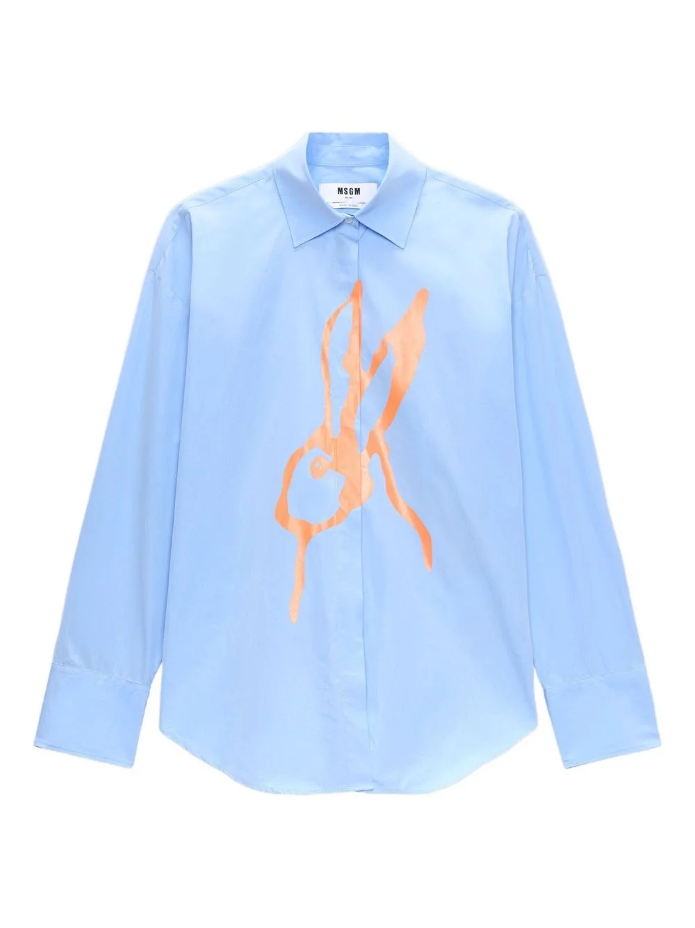 rabbit-print shirt - 1