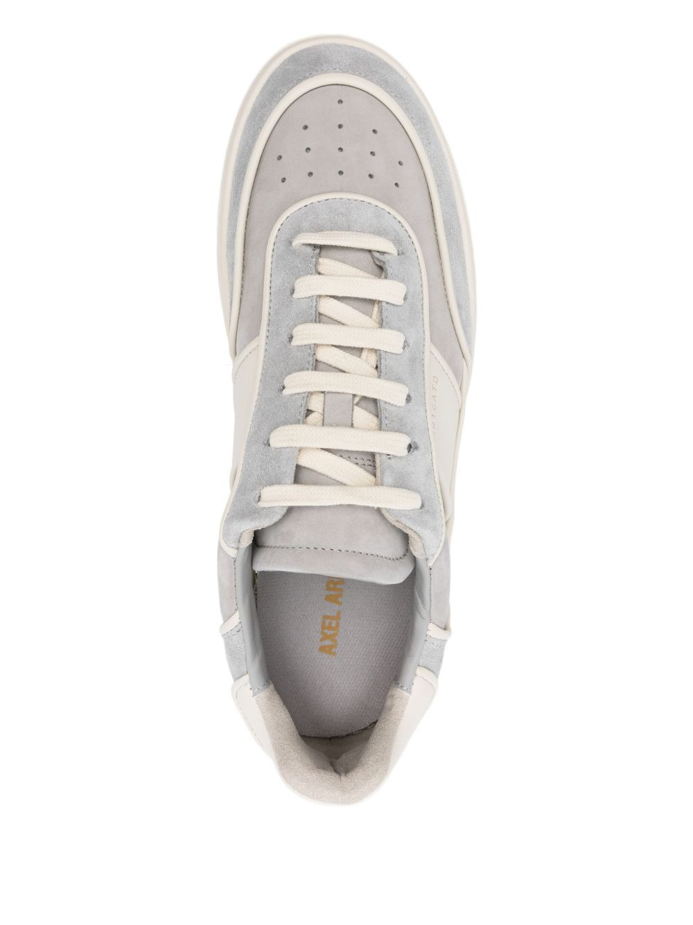 suede panelled sneakers - 4