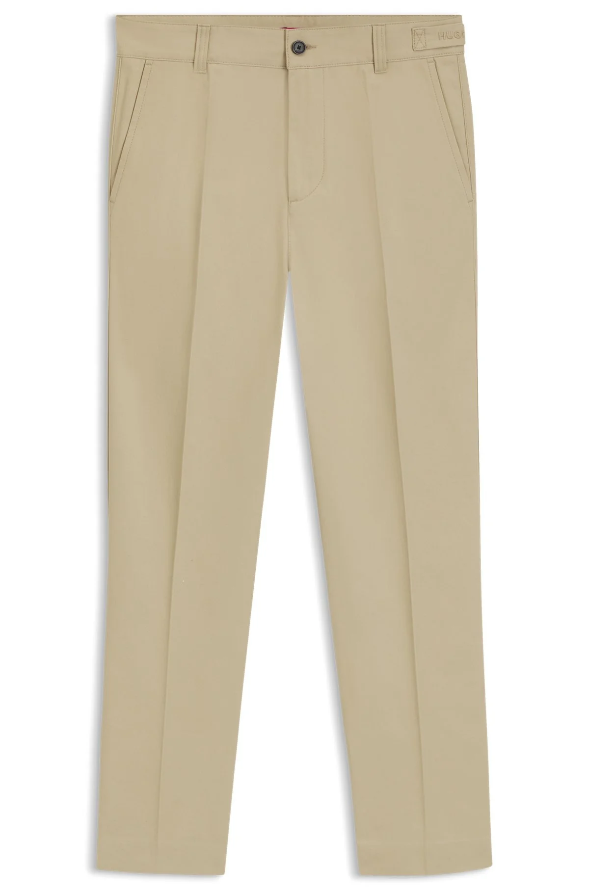 SLIM-FIT CHINOS IN MERCERIZED COTTON TWILL - 1