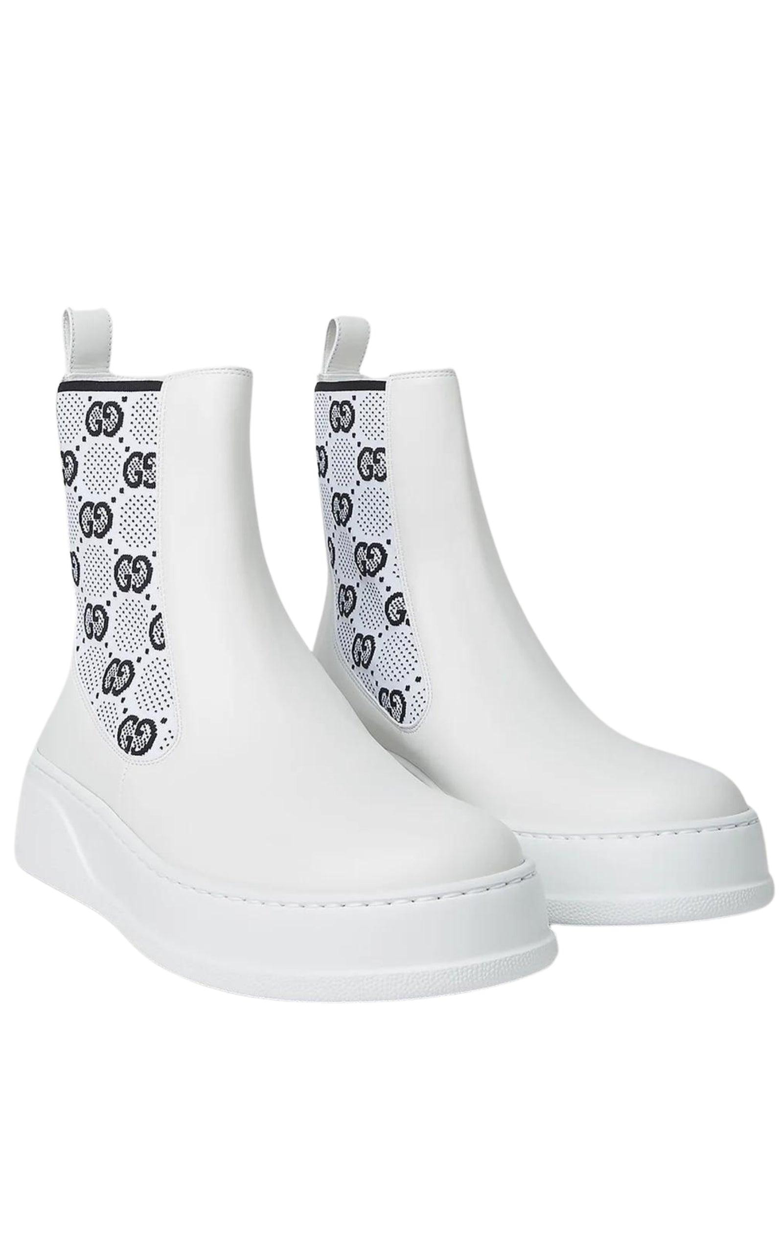 Gucci GG Supreme Panelled Chelsea Boots - 3