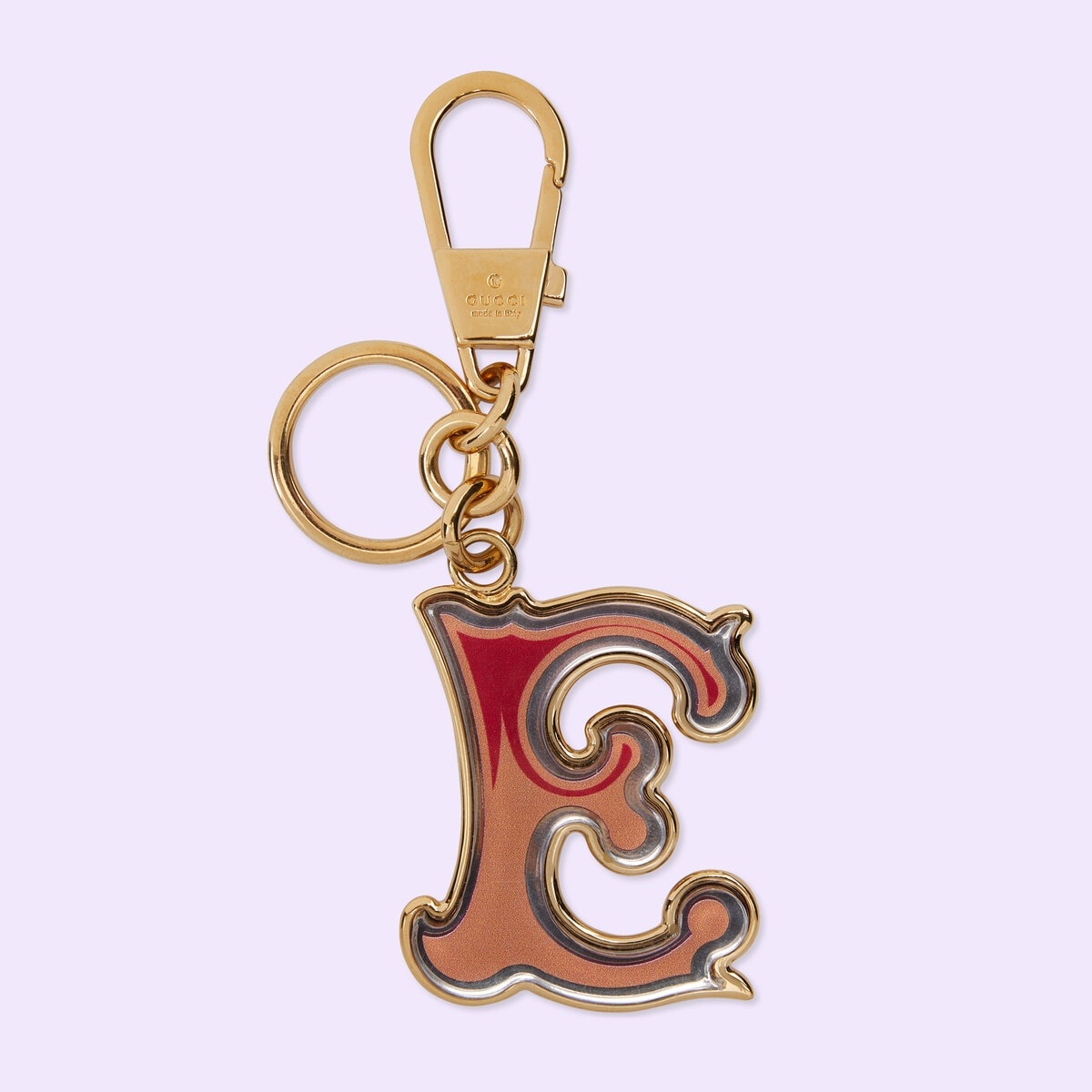 Letter E Plexiglas keychain - 1