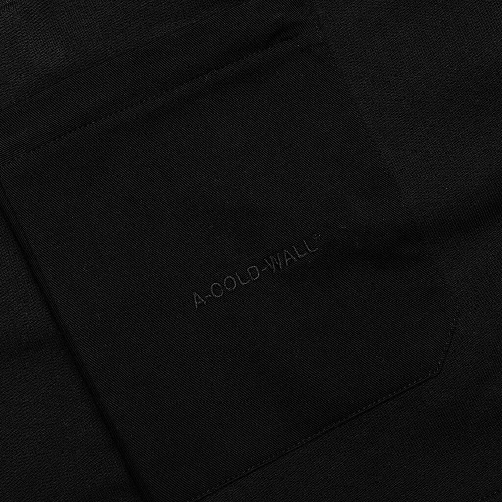 A-COLD-WALL LOGO EMBROIDERY SHORT - BLACK - 3