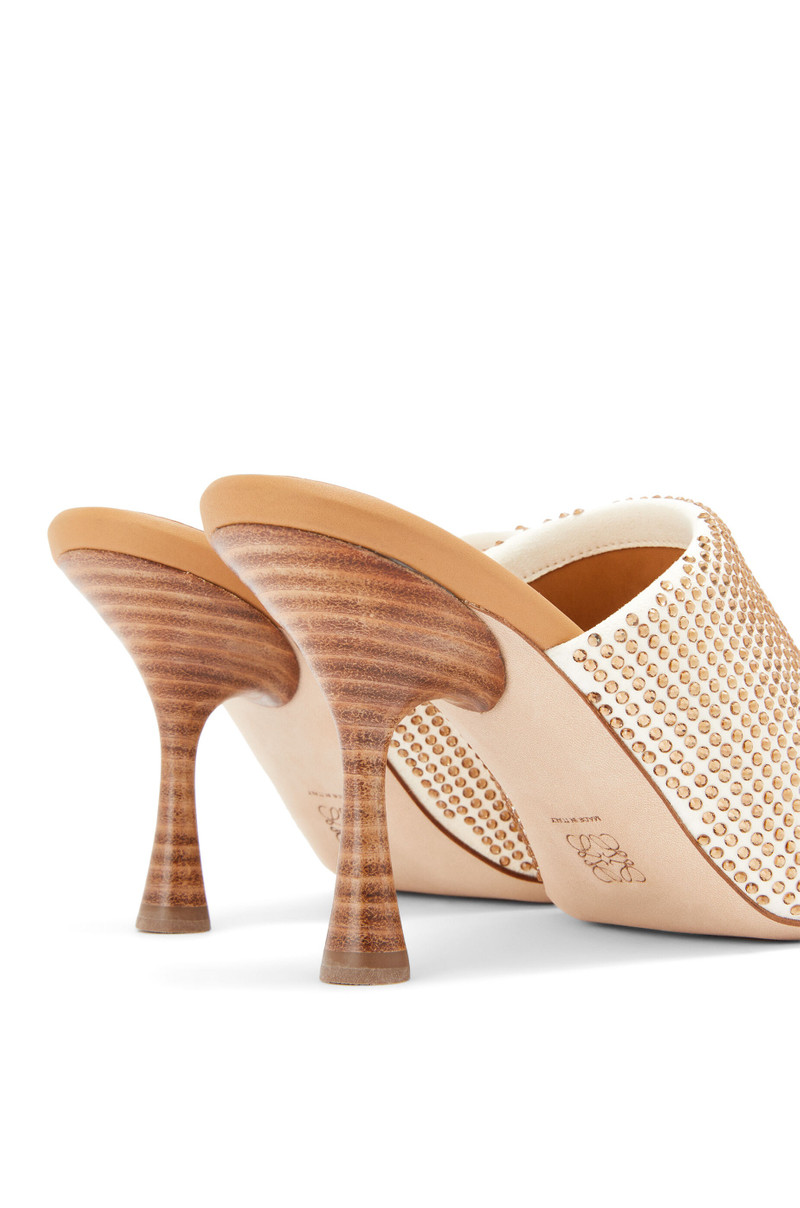 Mule in suede and crystal 4