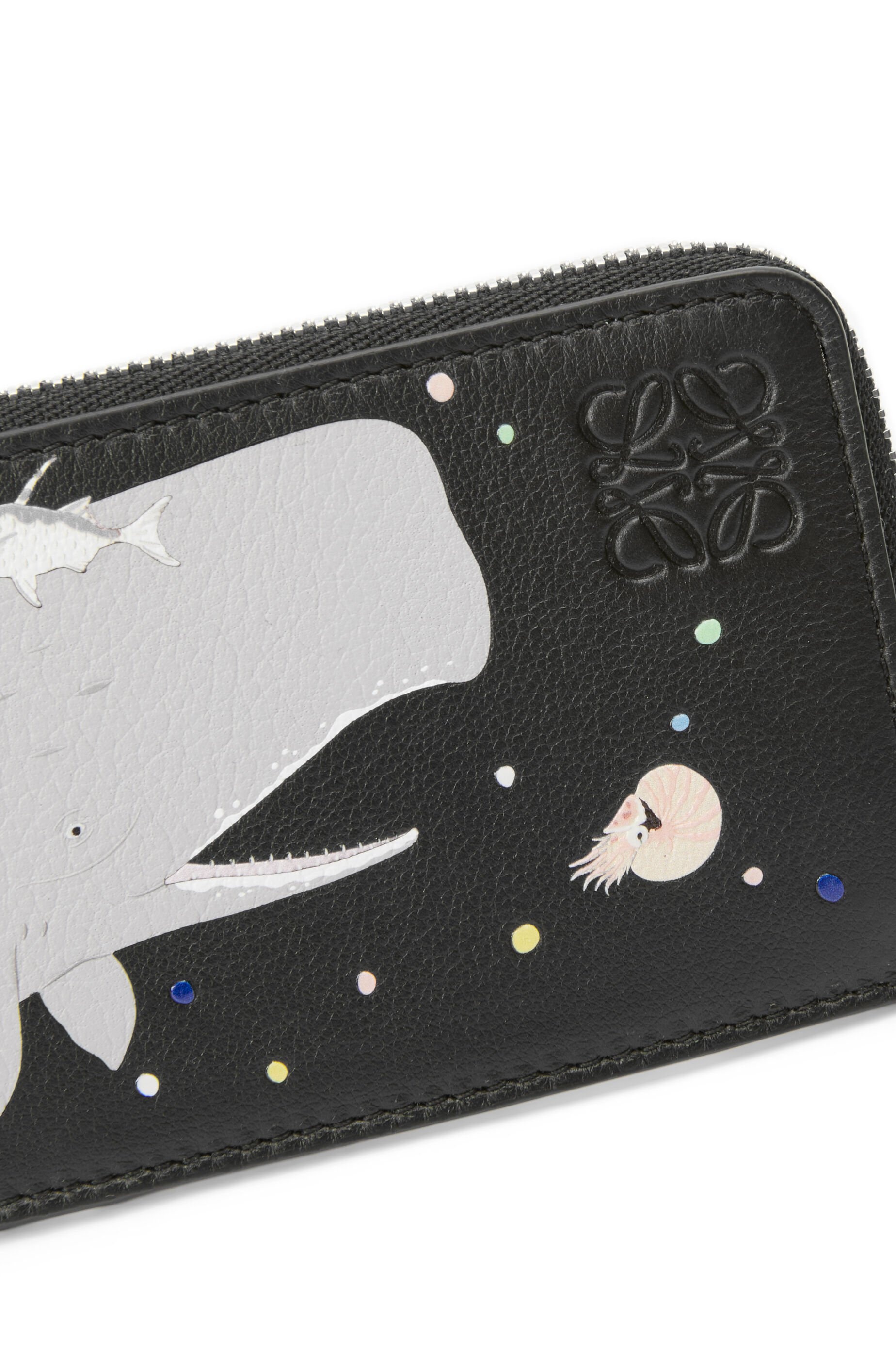 Whale coin cardholder in nappa calfskin - 4