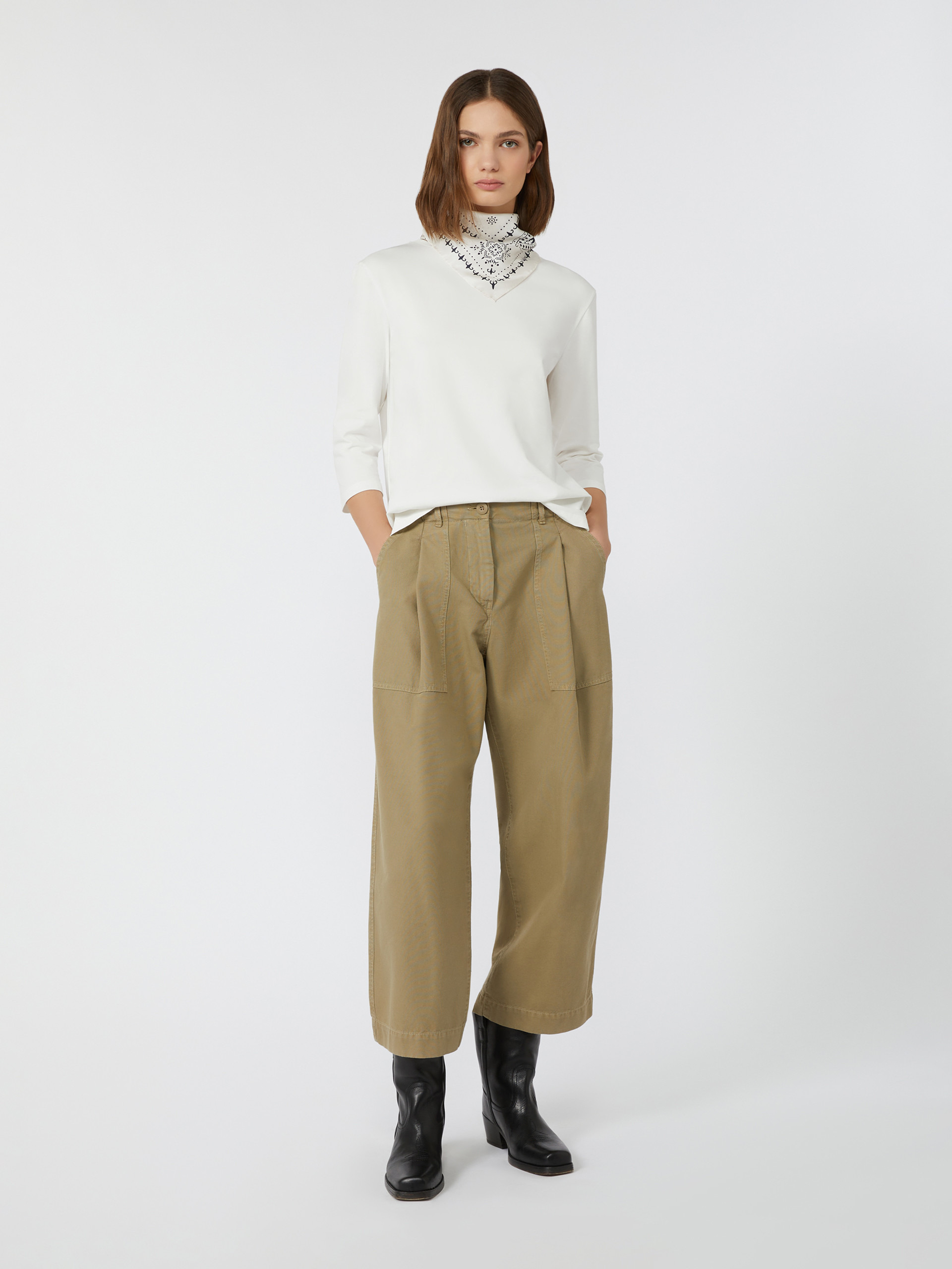 VISTA Canvas barrel-leg jeans - 2