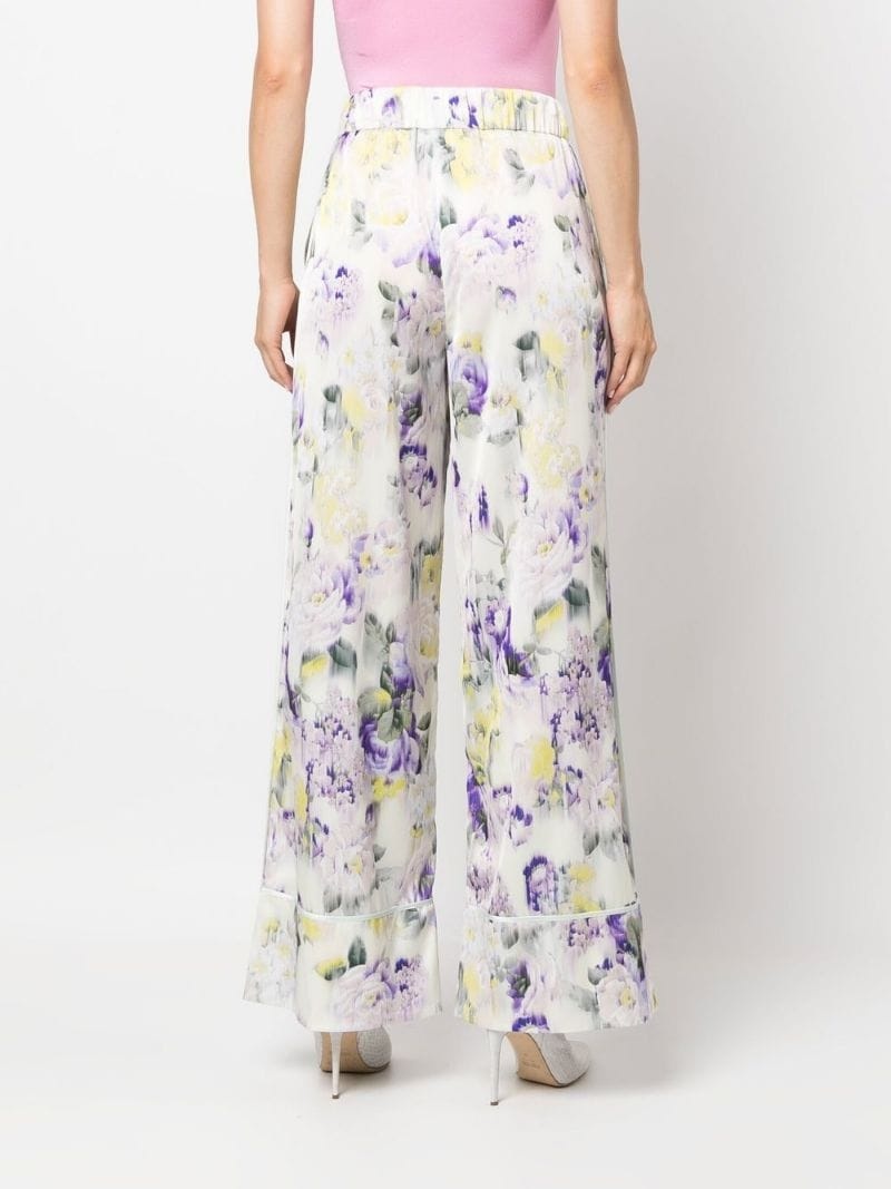 floral-print palazzo pants - 7