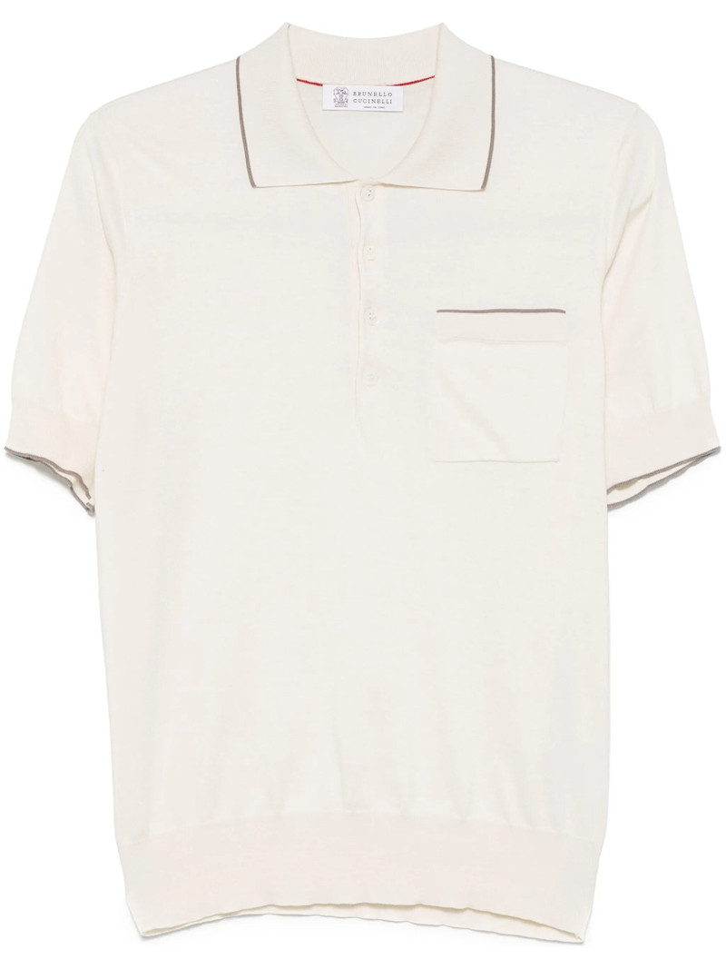 Contrast-trim Polo Shirt 1