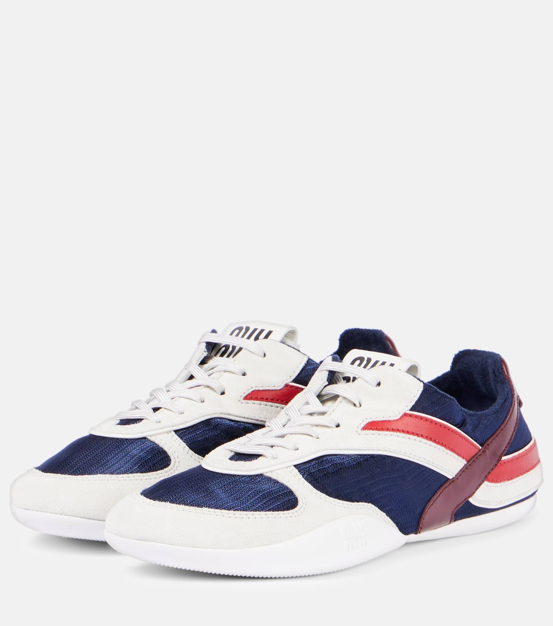 Gymnasium leather-trimmed sneakers - 4
