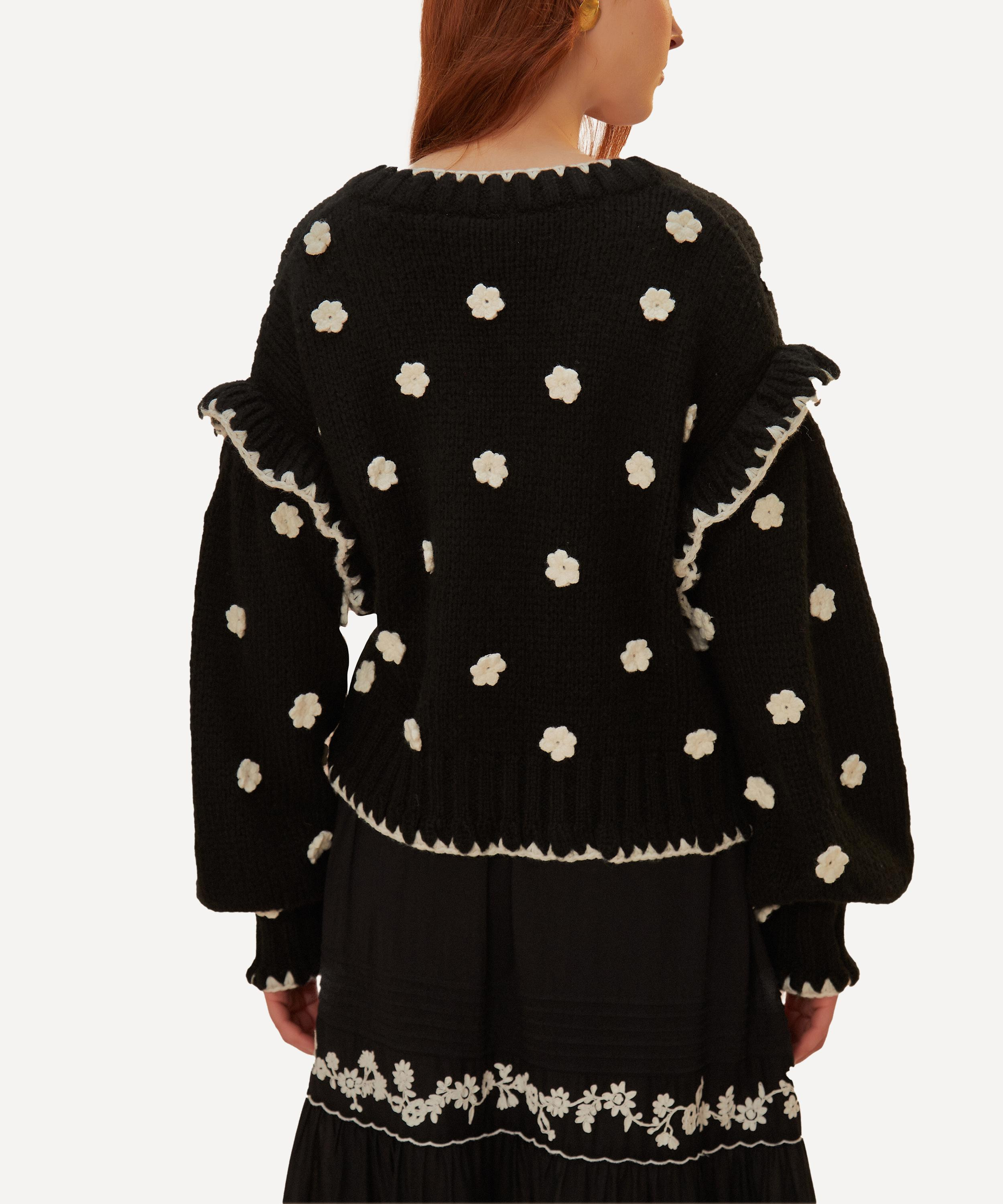 Flowers Knit Cardigan - 3