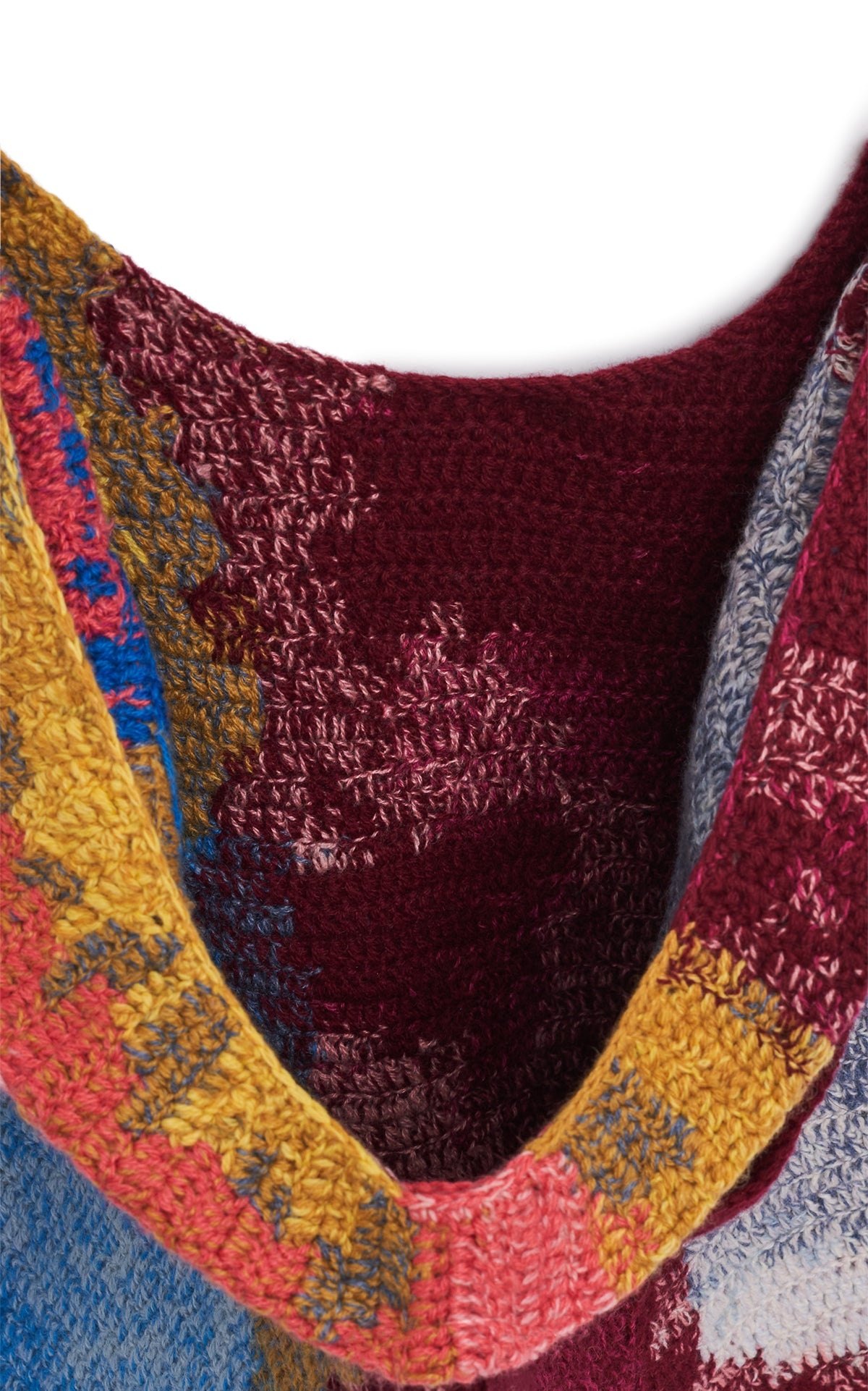 Saranya Crochet Hobo Bag in Aurora Multi Cashmere - 4