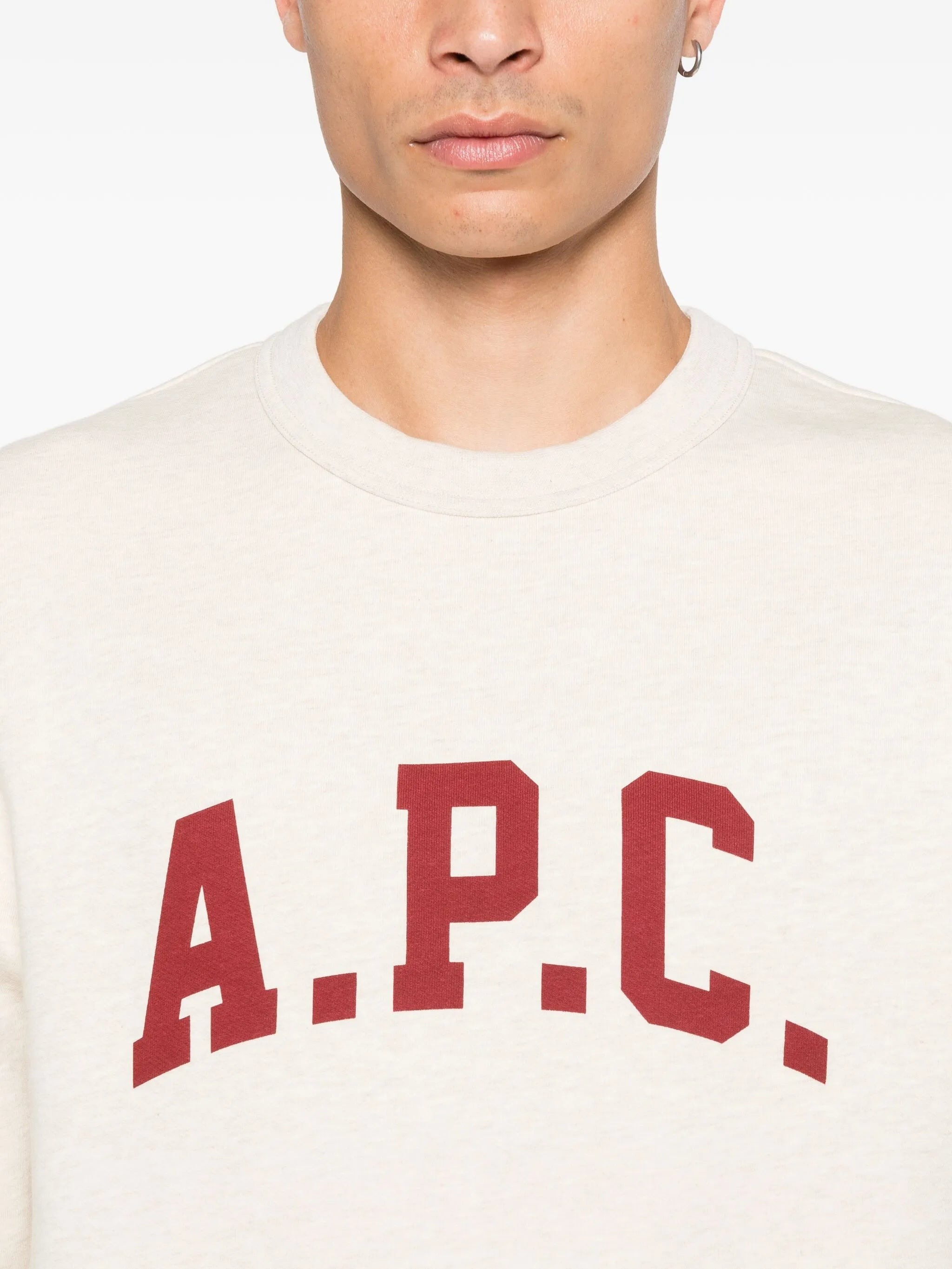 A.p.c. Logo-print Crew Neck Sweatshirt - 2