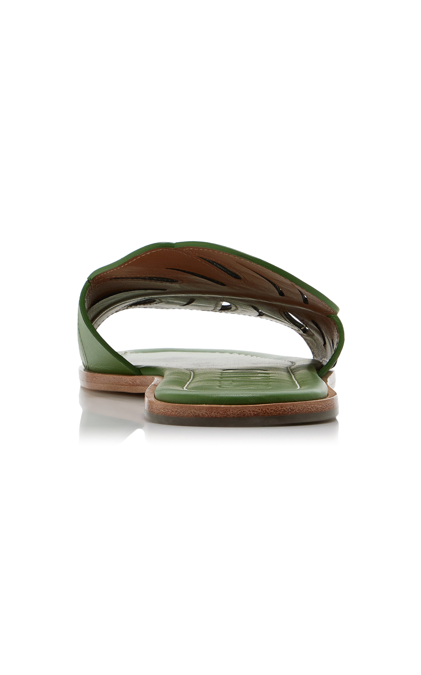 Palm Leather Sandals green - 5