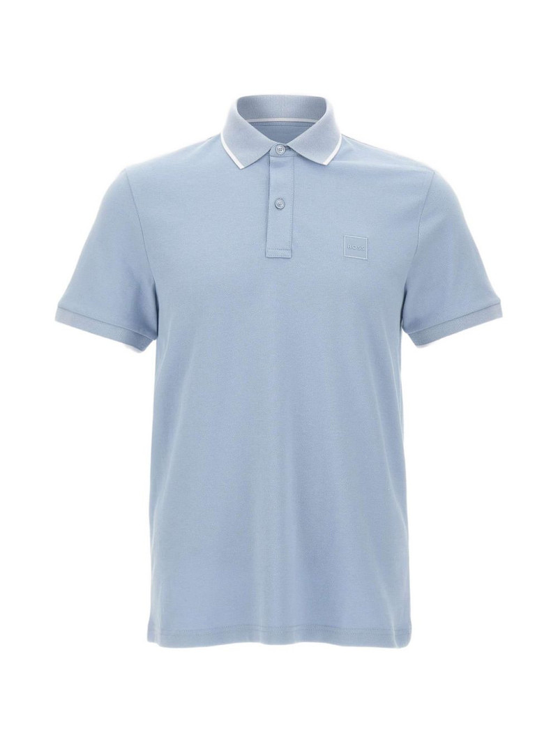 slim-fit polo shirt in stretch-cotton piqué 1