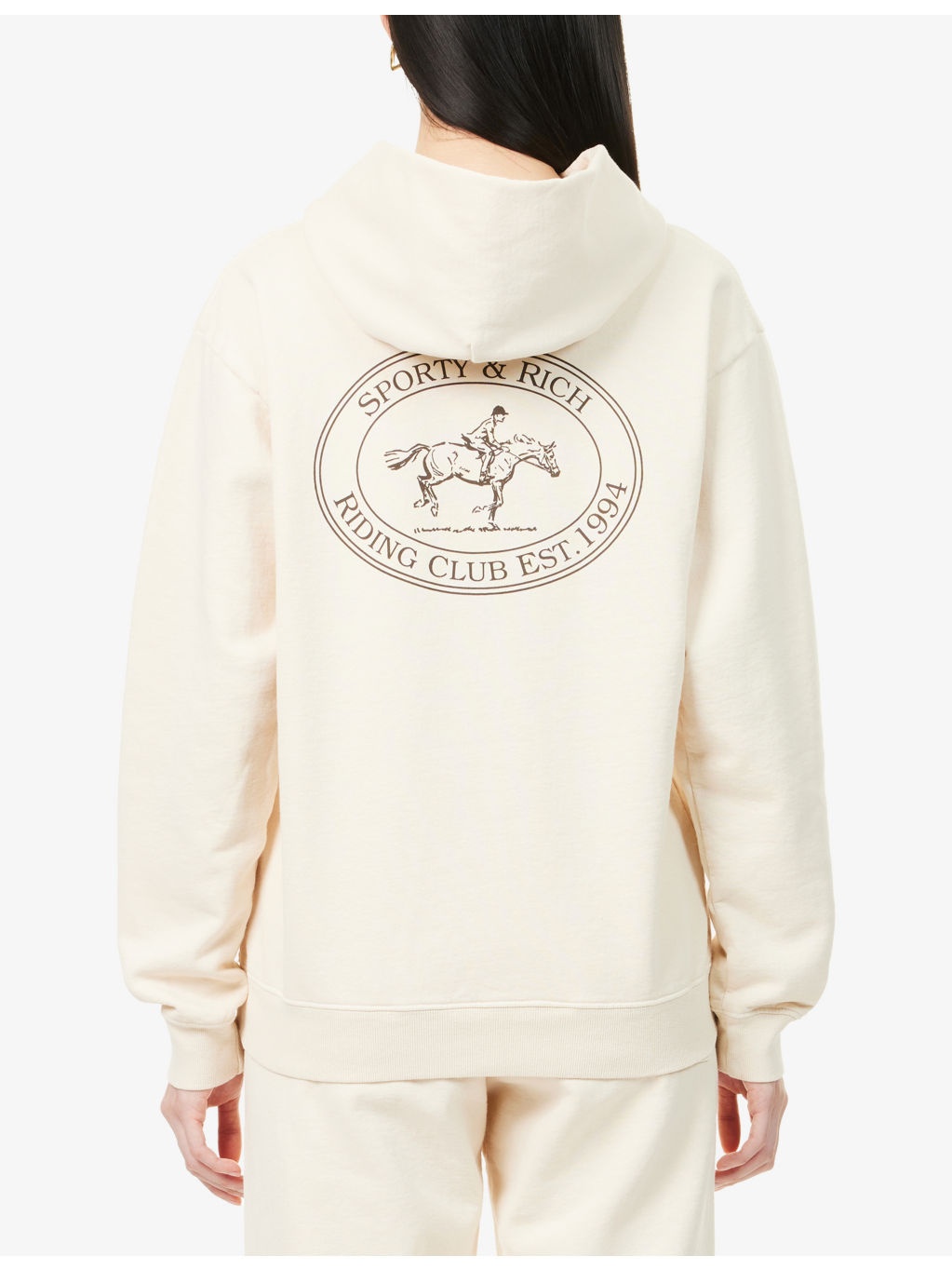 Riding Club Logo-Print Cotton-Jersey Hoody - 4