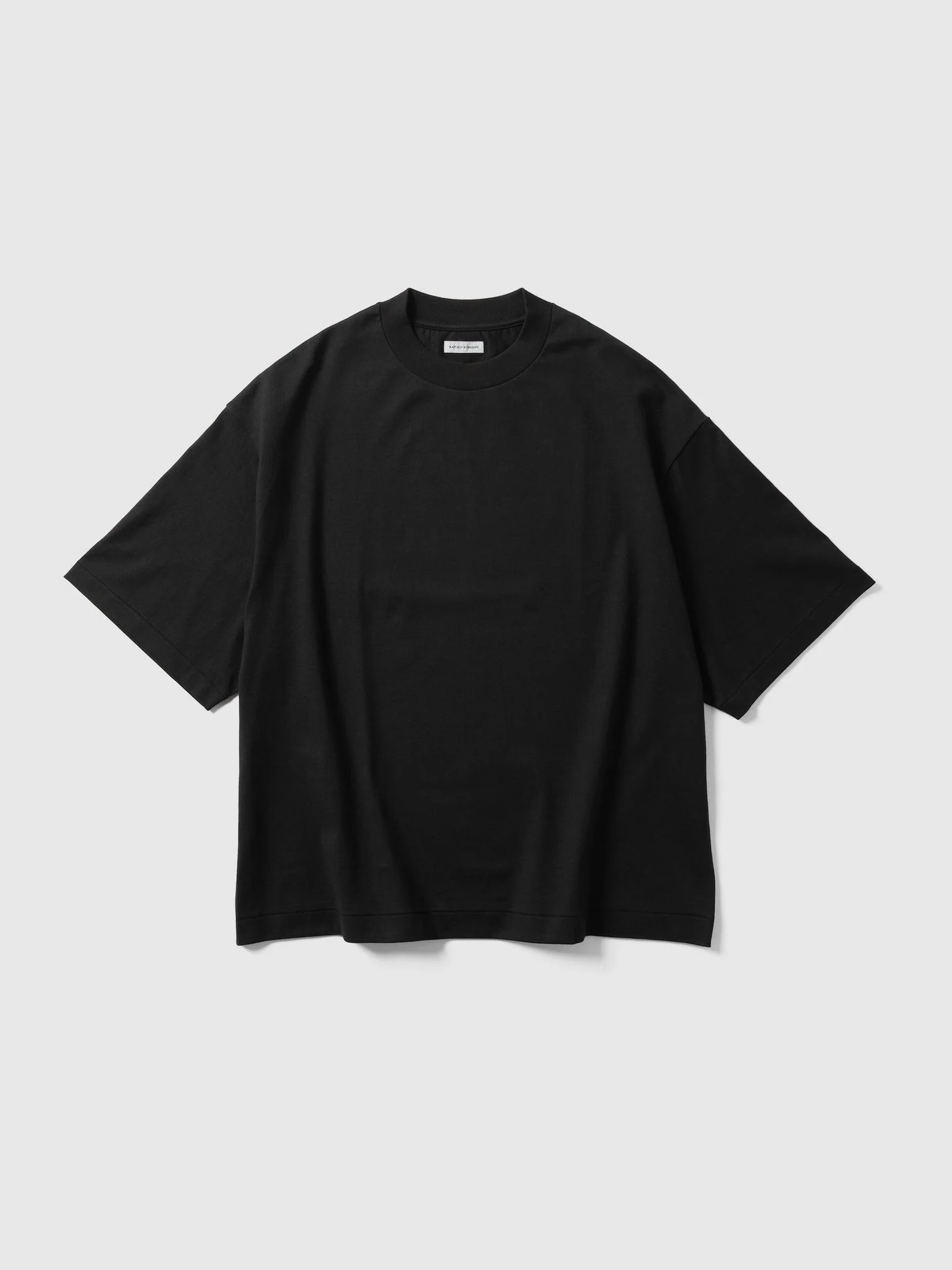 Suvin Supima Tube Half Sleeve Tee Heavy Ink Black - 1