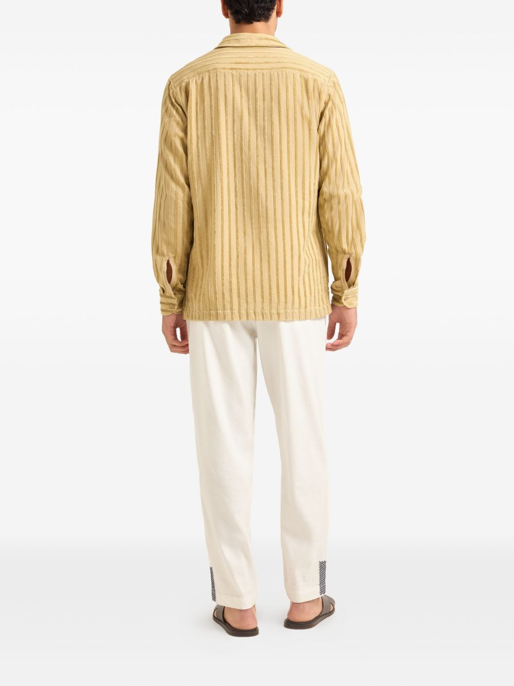Ridley tonal-stripe chenille shirt - 3