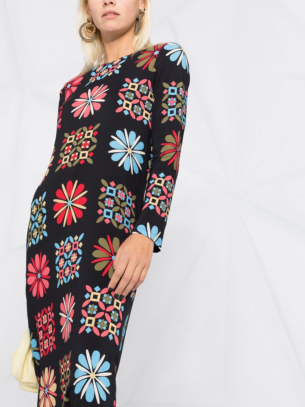 printed midi dress - 5