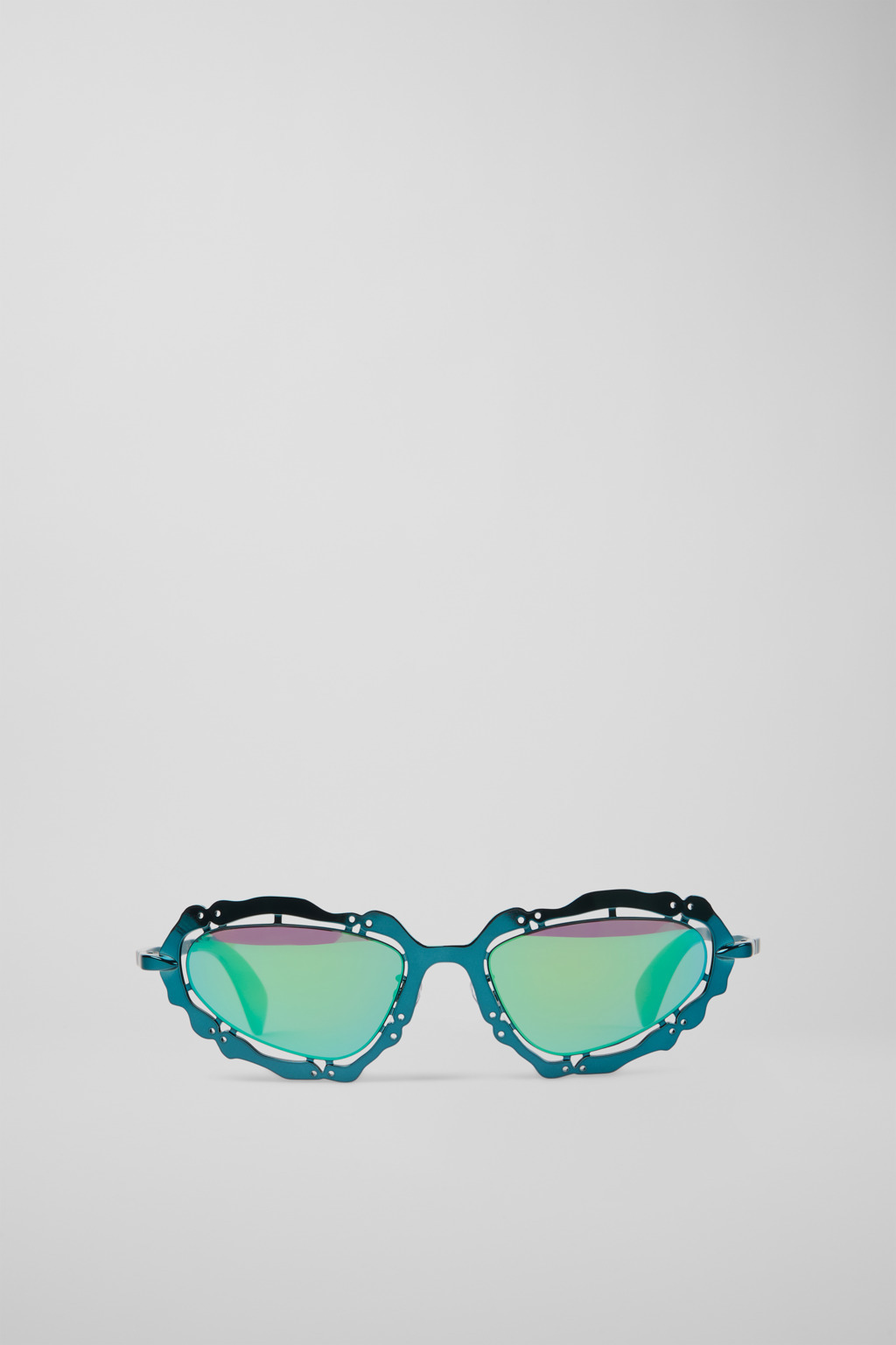 Blue-green NOPEA Metal Sunglasses - 2