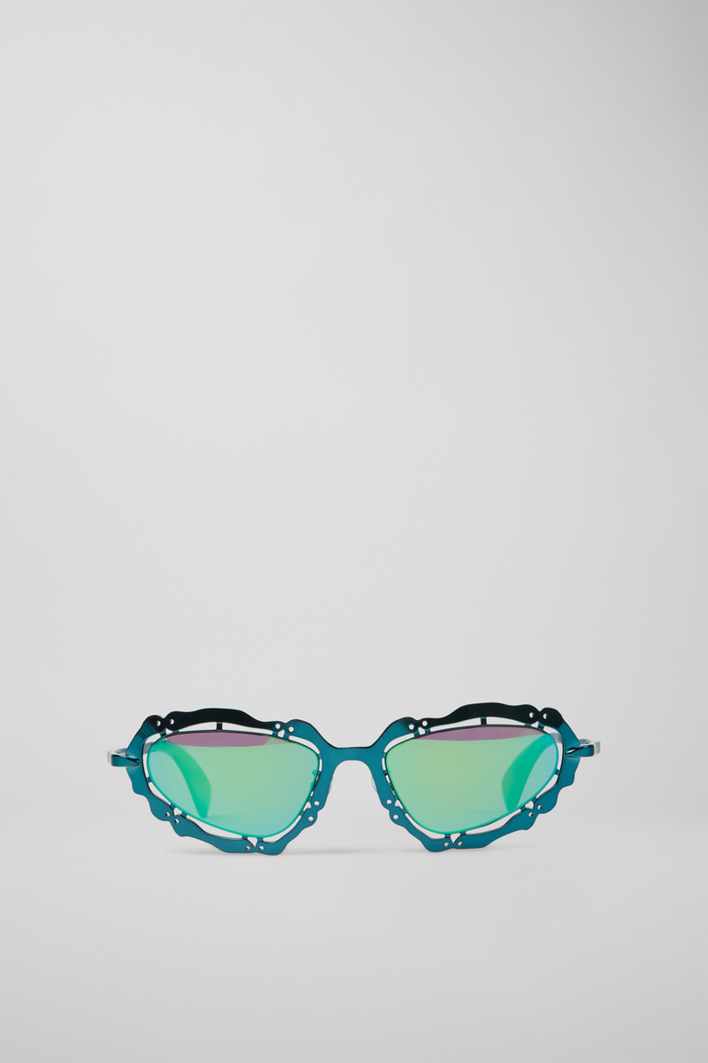CAMPERLAB Blue-green NOPEA Metal Sunglasses outlook
