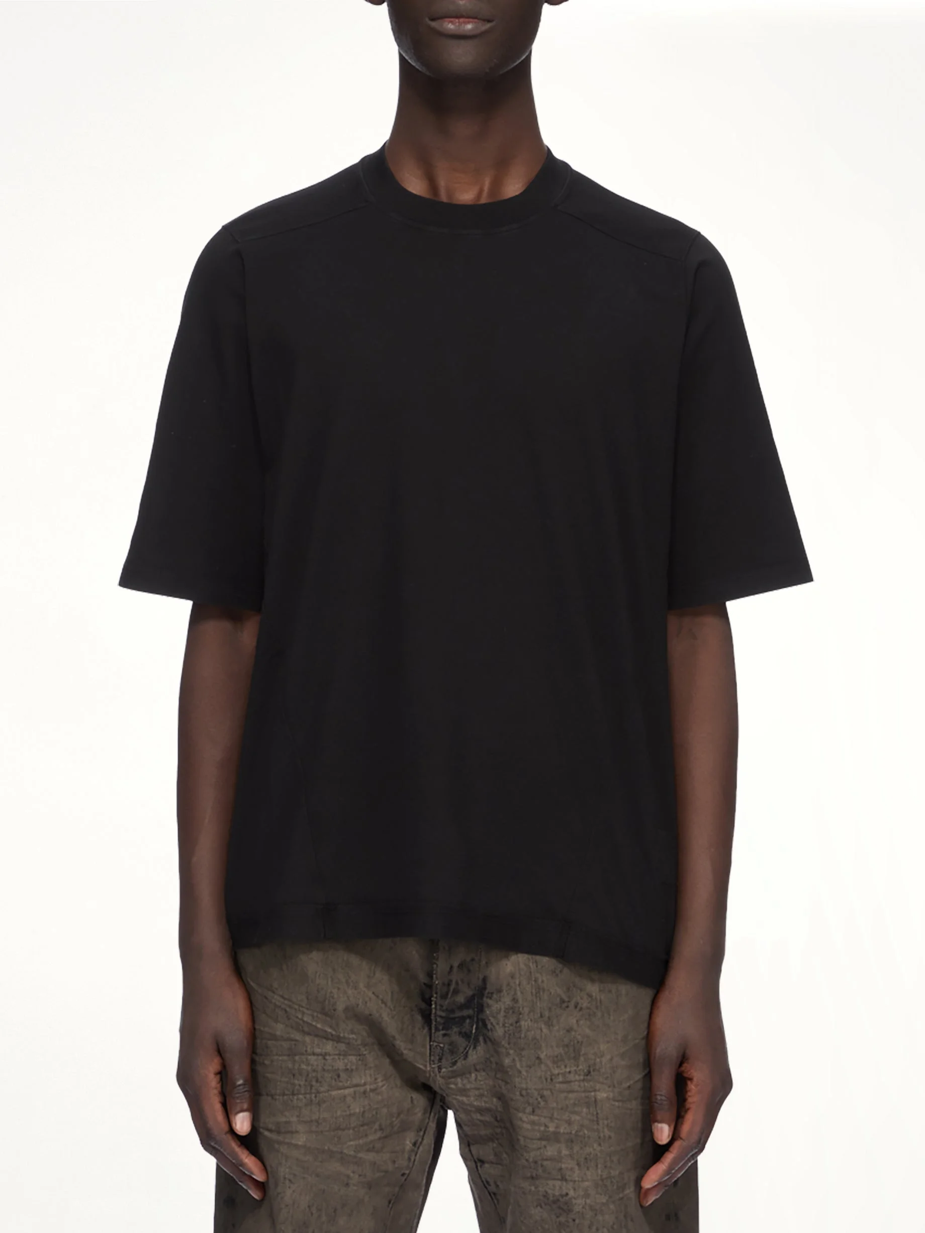 Cotton Jersey Warlus T-Shirt in Black - 1