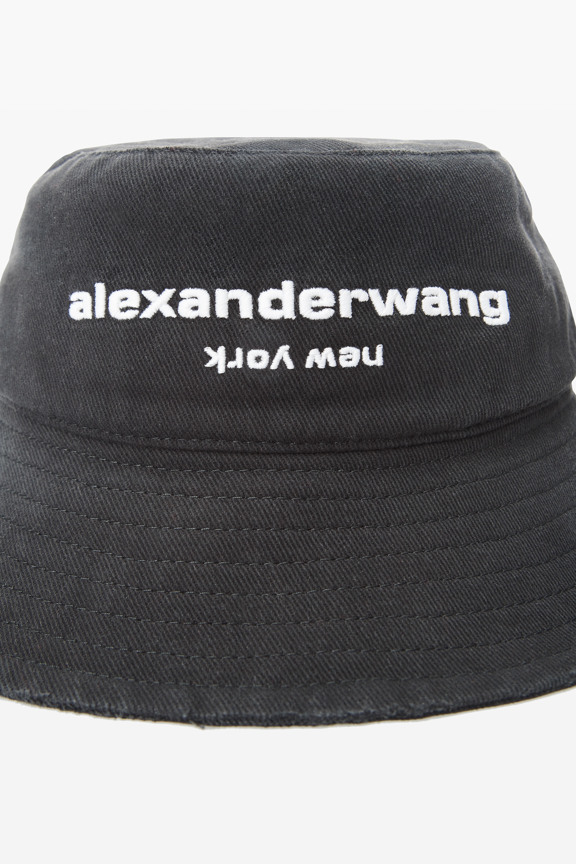 Distressed Logo Bucket Hat - 4