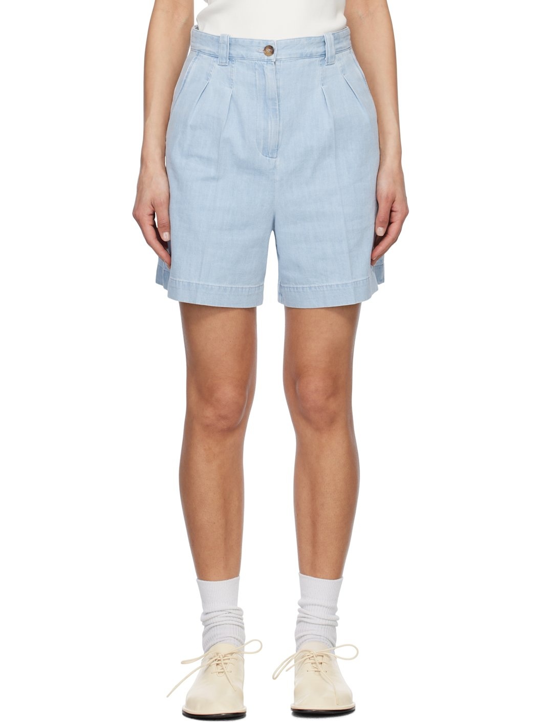 Blue Nola Denim Shorts - 1